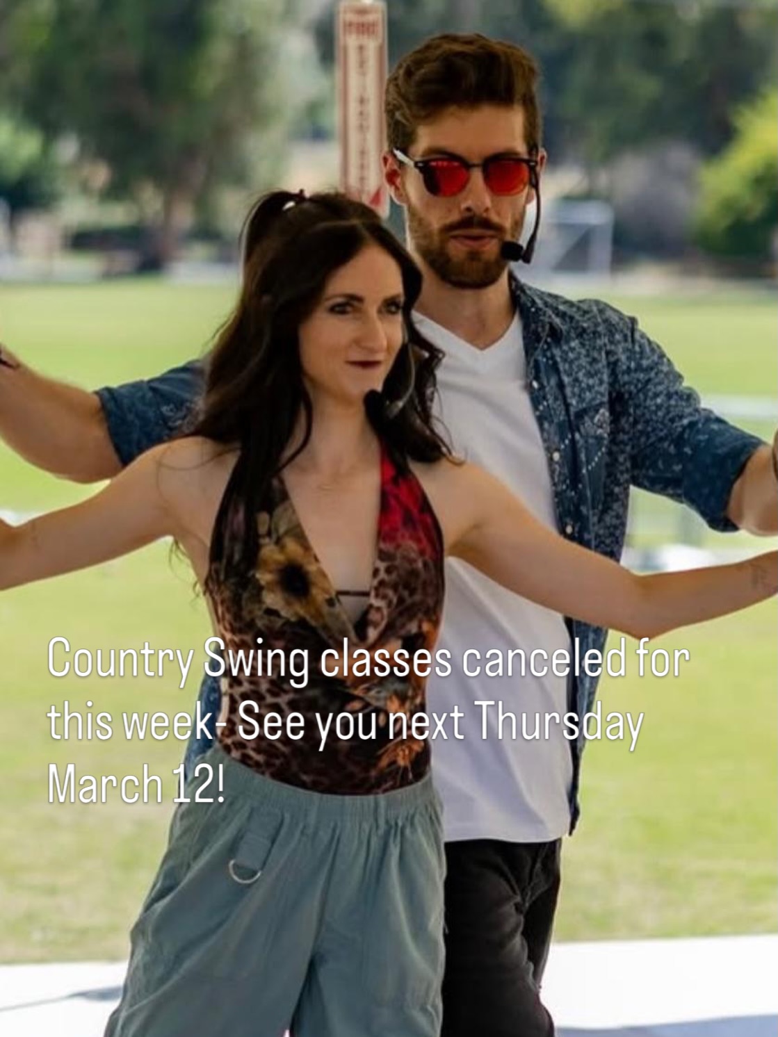 ATTN: Country Swing classes tonight March 5th are canceled - we are sad to not see you this week but classes will be back next Thursday!