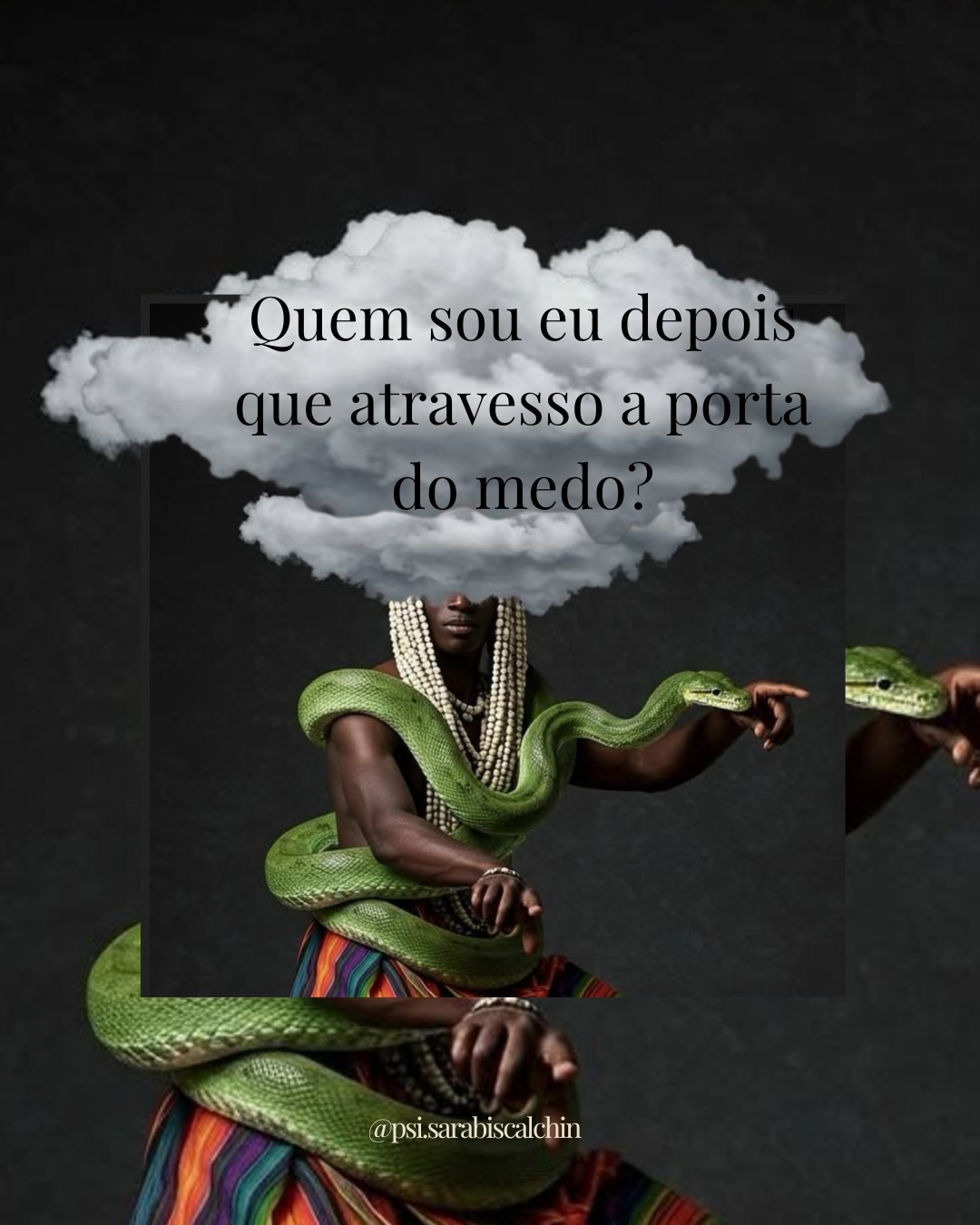 Quem sou eu depois que atravesso a porta do medo?
Nao é do fracasso que a gente tem medo
É do sucesso
É do caminho que se abre quando a gente atravessa o portal do medo do desconhecido
É a nossa versão grandona que a gente teme
Que estradas vão se abrir quando eu escolhar um caminho nessa encruzilhada (vida)? Que versão de mim eu vou acessar?
Será que eu vou agradar? Será que eu vou ser gostada?
Quando a gente abandona a dependência da aprovação alheia a gente pega a chave da nossa história 🔑 na mão e atravessa o portal, pra nossa versão mais potente, destemida e grandona 🐆
Créditos: fotos 2 e 4 são do incrível @ziggystarjesso