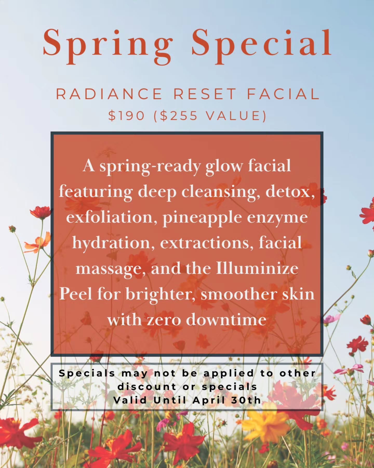 Spring Reset 🌼 Radiance Reset Facial & intro to our face sculpting & buccal signature massage 🤍💫