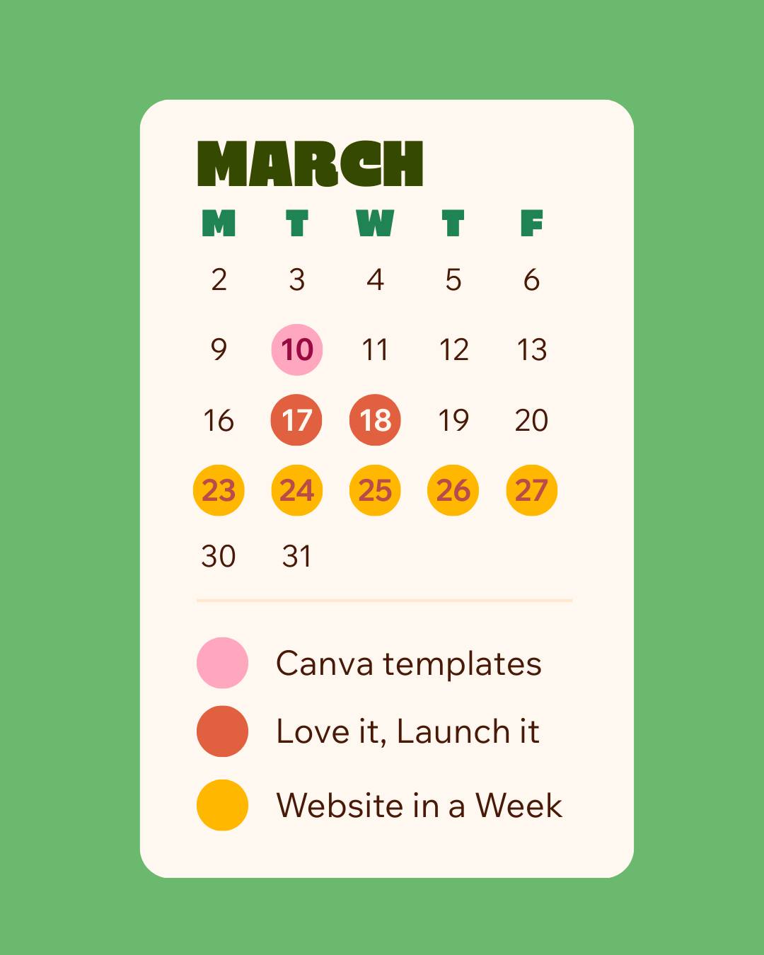 March, April and May availability is here and I've got space for some brilliant projects. 👀
Three ways to work with me right now:
🎨 Done-for-You Canva Templates: Bespoke Canva templates built around your brand so content actually gets made. £500.
💅 Love it. Launch it: A two-day brand and website fix to improve your UX and design without starting from scratch. £800.
💎 Website in a Week: Full brand and website build from scratch, done in a week. From £2,000.
Female founders get 10% off everything, cos I love ya. 🌟
Book a free 30 min call to chat through which one is right for you, link in bio. 👀