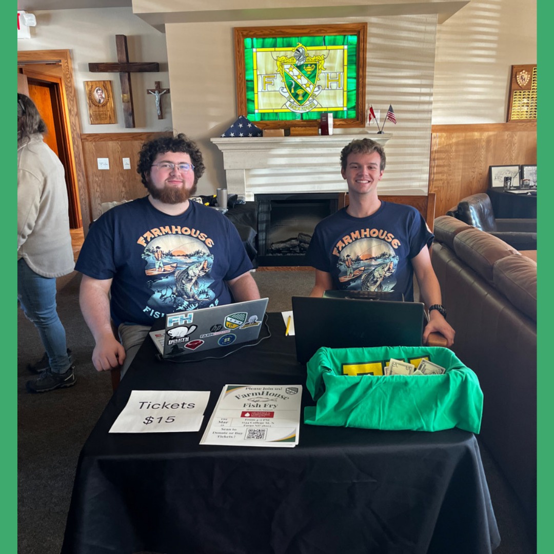 T-minus 2 weeks till fish fry. Come grab a bite to eat, catch up with friends and support Blood Cancer United! March 20th - Tickets are 15 dollars.
Farmhouse Fraternity
1144 College St. N
Fargo, ND 58102
For more information, visit our website: https://farmhouse.crowdchange.co/54700