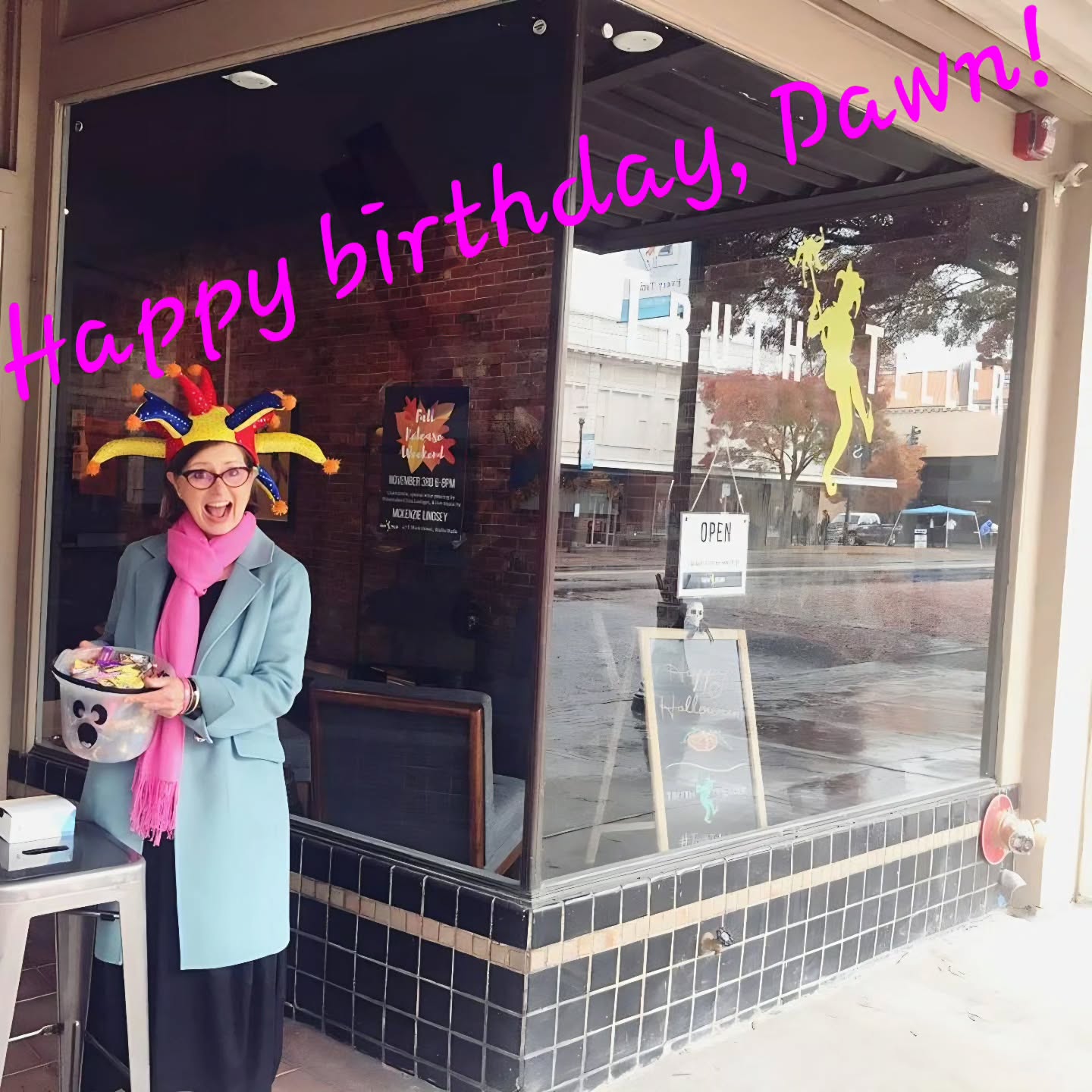 Happy Birthday to Dawn — our genius CEO, owner, motivator, wine‑blending sorceress, and the all‑around badass who somehow keeps this merry band of misfits moving forward.
You’re the spark, the heartbeat, and the delightful chaos behind every bit of TruthTeller magic.
Thanks for leading us with grit, humor, and just the right amount of mischief.
We love you, Boss Lady 🍷💞🎉