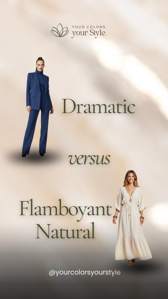 Dramatic vs. Flamboyant Natural im Kibbe System
Viele Frauen verwechseln diese beiden Typen, weil beide eine starke Yang-Dominanz und eine lange vertikale Linie haben. Trotzdem basiert ihre Wirkung auf zwei völlig unterschiedlichen somatotypischen Strukturen.
Dramatic Frauen wirken in ihrer Knochenstruktur meist:
🔸schmal
🔸langgezogen
🔸scharf oder kantig
Der Körper wirkt oft linear und schlank, mit wenig Breite in den Schultern oder im Oberkörper. Die Silhouette ist eher schmal und elegant, fast wie eine gerade Linie nach unten.
Flamboyant Natural Frauen haben dagegen:
🔸mehr Breite im Skelett
🔸breitere Schultern
🔸eine athletische, kräftigere Struktur
Auch hier ist die vertikale Linie lang – aber sie wird von Breite und einer muskuläreren Präsenz begleitet, wodurch der Körper offener und kraftvoller wirkt.
👉 Kurz gesagt:
🔸Dramatic = Länge + Schärfe + Schmalheit
🔸Flamboyant Natural = Länge + Breite + Stärke
Beide sind Yang-dominant, aber ihre Knochenstruktur sind anders und genau deshalb funktionieren auch unterschiedliche Silhouetten und Stylinglinien für sie.
Deshalb ist es so wichtig das Kibbe System mit den Somatotypen nach Sheldon zu kombinieren.
Das ganze Video findest du bei YouTube. Link auf meine Bio ✨