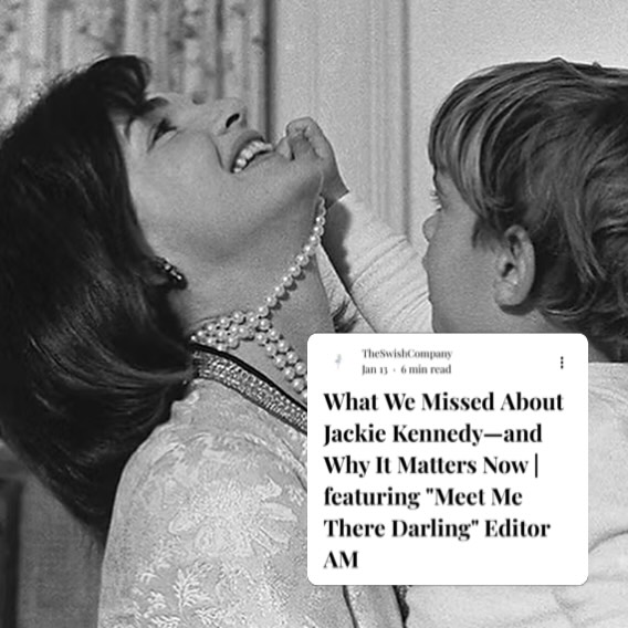 While the internet is crazed for Carolyn Bessette-Kennedy, we’re looking to her mother-in-law, the timeless Jackie Kennedy. Far more than a trophy wife or fashion icon, the former First Lady was never just an image, but a strategist, cultural force, and devoted mother who understood that restraint is actually a strength.
Jackie’s femininity feels almost foreign against today’s louder and performative cultural approach to womanhood, and perhaps that is precisely what makes her magnetic once again!
We sat down with the @meetmetheredarling Editor, AM, to discuss the important example Jackie sets, and why it matters now more than ever. Find the article in the link in bio, or comment the word JACKIE to have it sent to your inbox 💌❤️