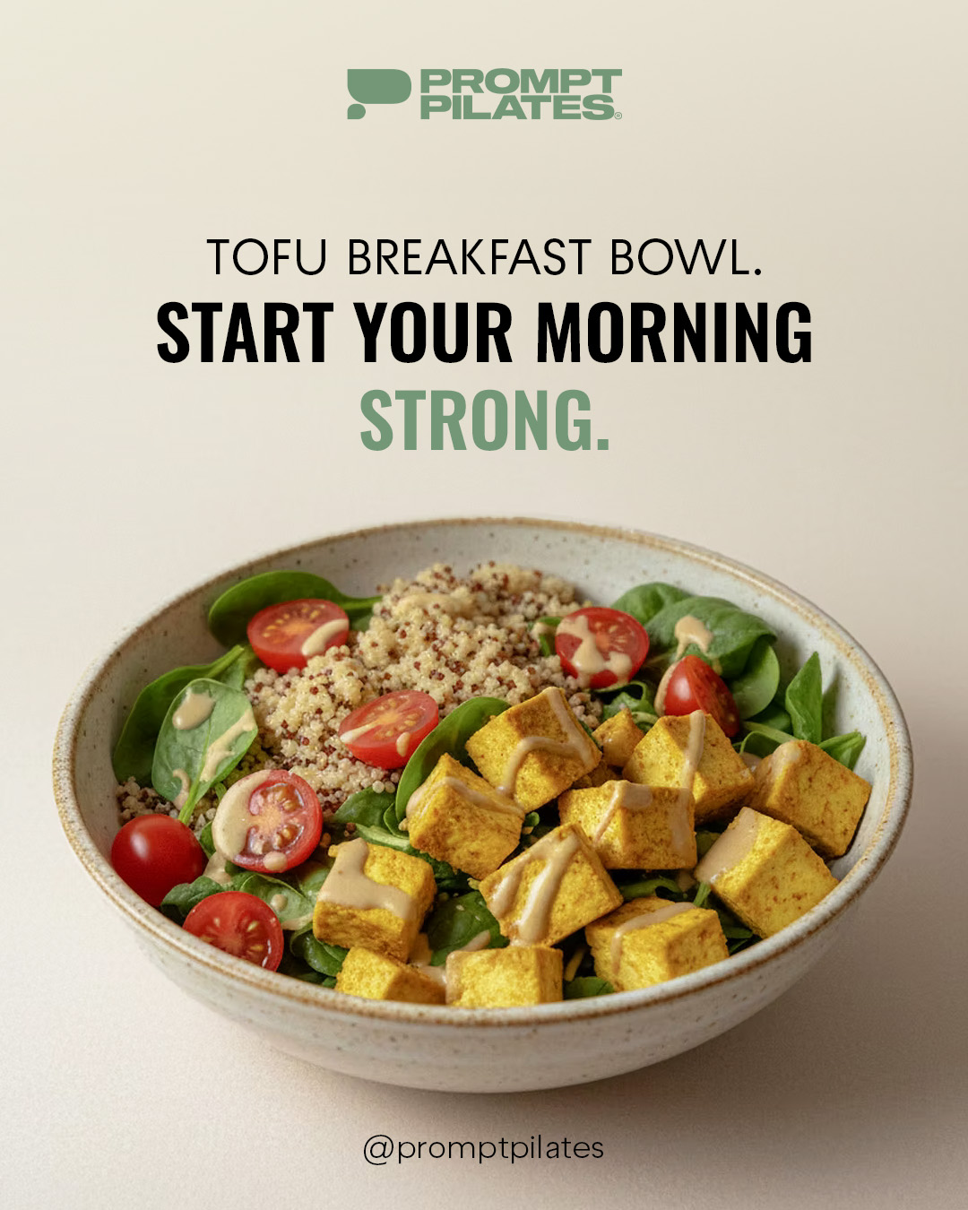 A hearty, savory start to your day, this tofu breakfast bowl is your go-to power breakfast bowl when you need protein, fiber and flavor in one bite.
Get the full recipe here: https://www.promptpilates.com/post/tofu-breakfast-bowl-an-easy-power-breakfast
#healthysnacks #balancedliving #fitfood