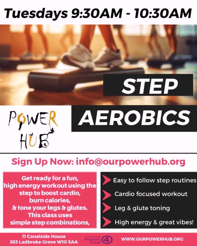 STEP AEROBICS (Tuesdays 9:30–10:30AM)
Ready to sweat, smile & boost your energy? 👟🔥
Join our Step Aerobics Class for a high energy workout that’s fun, simple and effective.
Expect:
✔️ Easy-to-follow routines
✔️ Cardio boost
✔️ Leg & glute toning
✔️ Great vibes
Perfect for anyone looking to burn calories and start the day strong.
🗓 Tuesdays | 9:30–10:30AM
📍 11 Canalside House, 383 Ladbroke Grove W10 5AA
📩 Sign up: info@ourpowerhub.org
Let’s step it up 💥
#StepAerobics #CardioWorkout #MorningFitness #OurPowerHub #WestLondonFitness