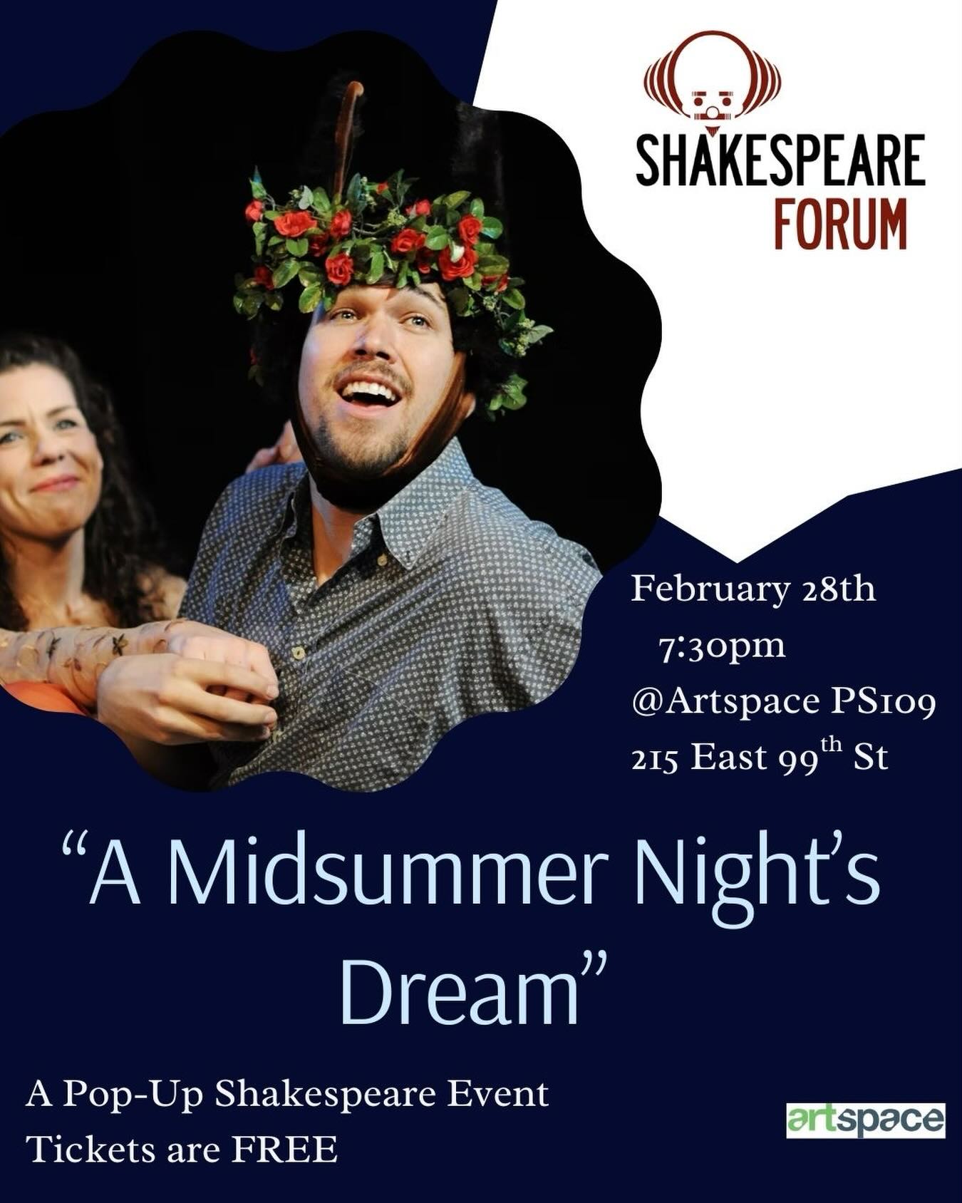 These actors met tonight for the first time. They will perform Midsummer for you tomorrow at 7:30pm. You’re gonna want to see this.
#Midsummer #NYC #Free #Theater #Shakespeare