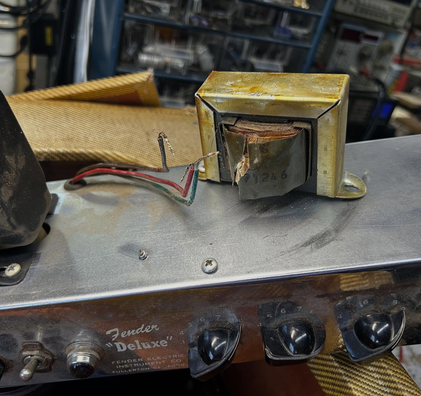 Yet another shipping blunder. 5C3 Deluxe, output transformer was thrown off