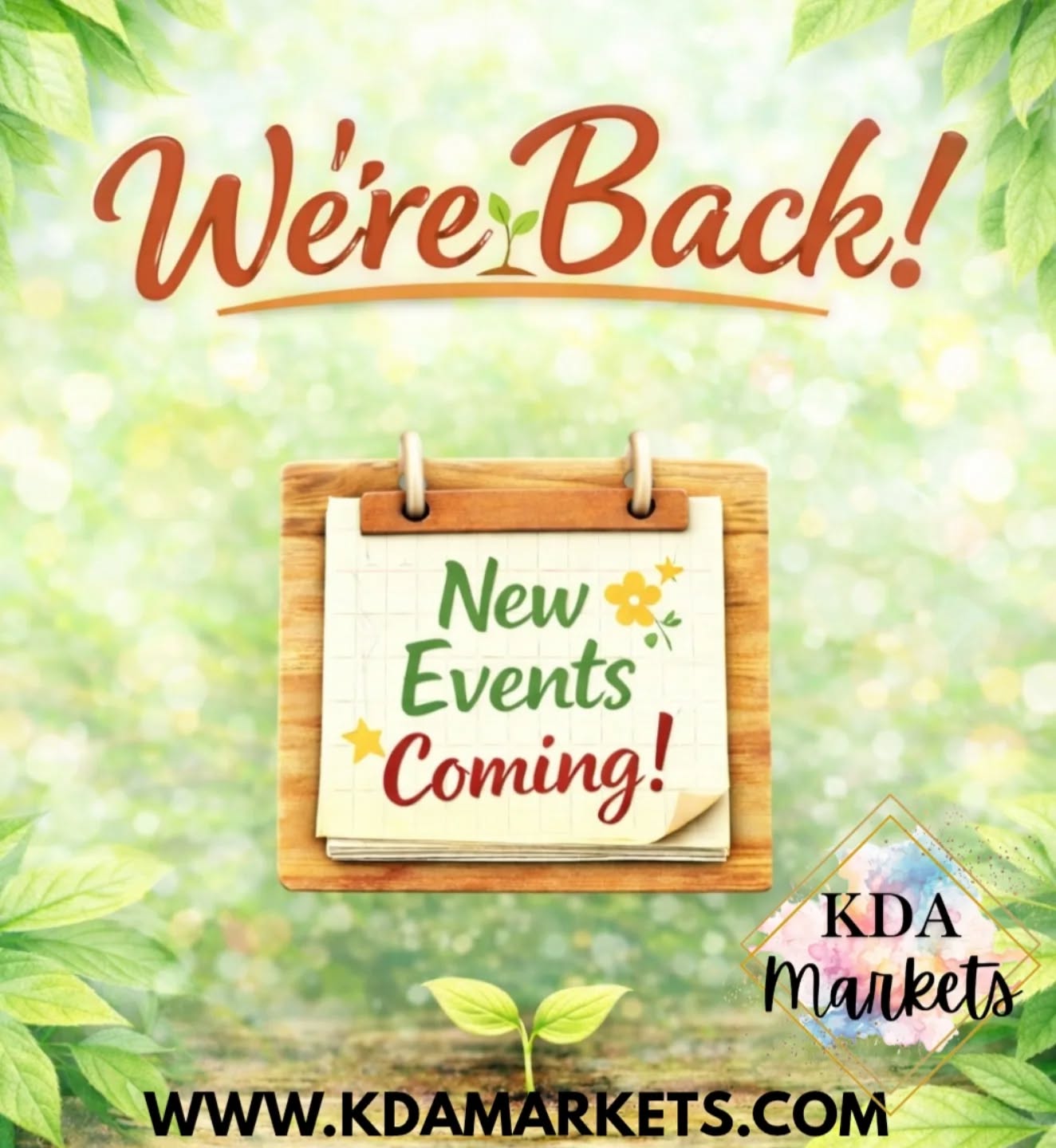 We’re Back! 🤎🌿
We’ve missed you!!!
First, thank you for your patience. We took a short pause due to some unexpected health matters, and while rest was necessary, our heart has always remained rooted in community and sprouting success.
We’re happy to share that we’re back — refreshed, refocused, and ready to build beautiful experiences together again.
Over the next 2–3 weeks, we’ll be adding new events to the calendar, so be on the lookout 👀✨ Markets, collaborations, and curated community moments are on the way.
As always, thank you for rocking with KDA Markets. Your support means everything.
Let’s grow together 🤎🌱
@kdamartkets
#KDAMarkets #RootedInCommunity #CultivatingSuccess #houstonevents #houstonvendors