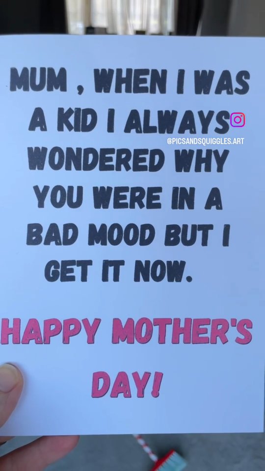 16 days until Mother's Day.
Cards at www.picsandsquiggles.com or on my Etsy
#mum #parenting #mumofboys #parenthood #mothersdaygifts