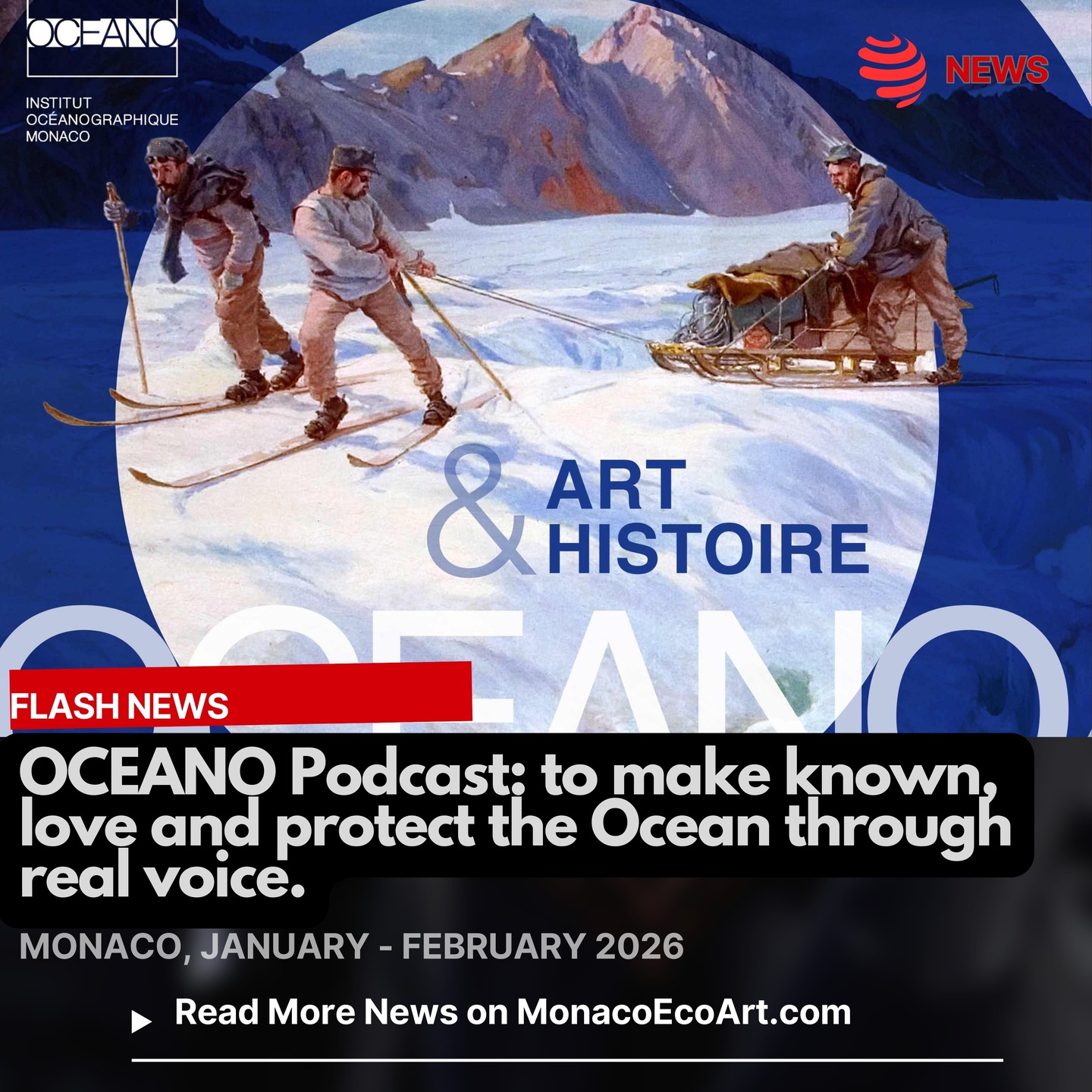✒🇲🇨 MONACŒCOART®
🌊🗣️ SUSTAINABILITY TRANSITION
🇬🇧🇺🇸 OCEANO Podcast: to make known, love and protect the Ocean through real voice.
🇫🇷 Podcast OCEANO : pour faire connaître, aimer et protéger l’Océan à travers une voix réelle..
🇮🇹 Podcast OCEANO: far conoscere, amare e proteggere l'Oceano attraverso una voce vera.
🇪🇸 OCÉANO Podcast: para dar a conocer, amar y proteger el Océano a través de la voz real.
Read the full text of the article at: www.monacoecoart.com
#awareness #biodiversity #ecosystem #ocean #sustainability #environment #sea #economy #governance #preservation #monaco #montecarlo #social #art #engagement #communication #society #bestpractice #podcast #history #oceano #storytelling 📸 © @oceanomonaco @amisdumuseeoceanographique - Contents and Layout: © MonacoEcoArt.com