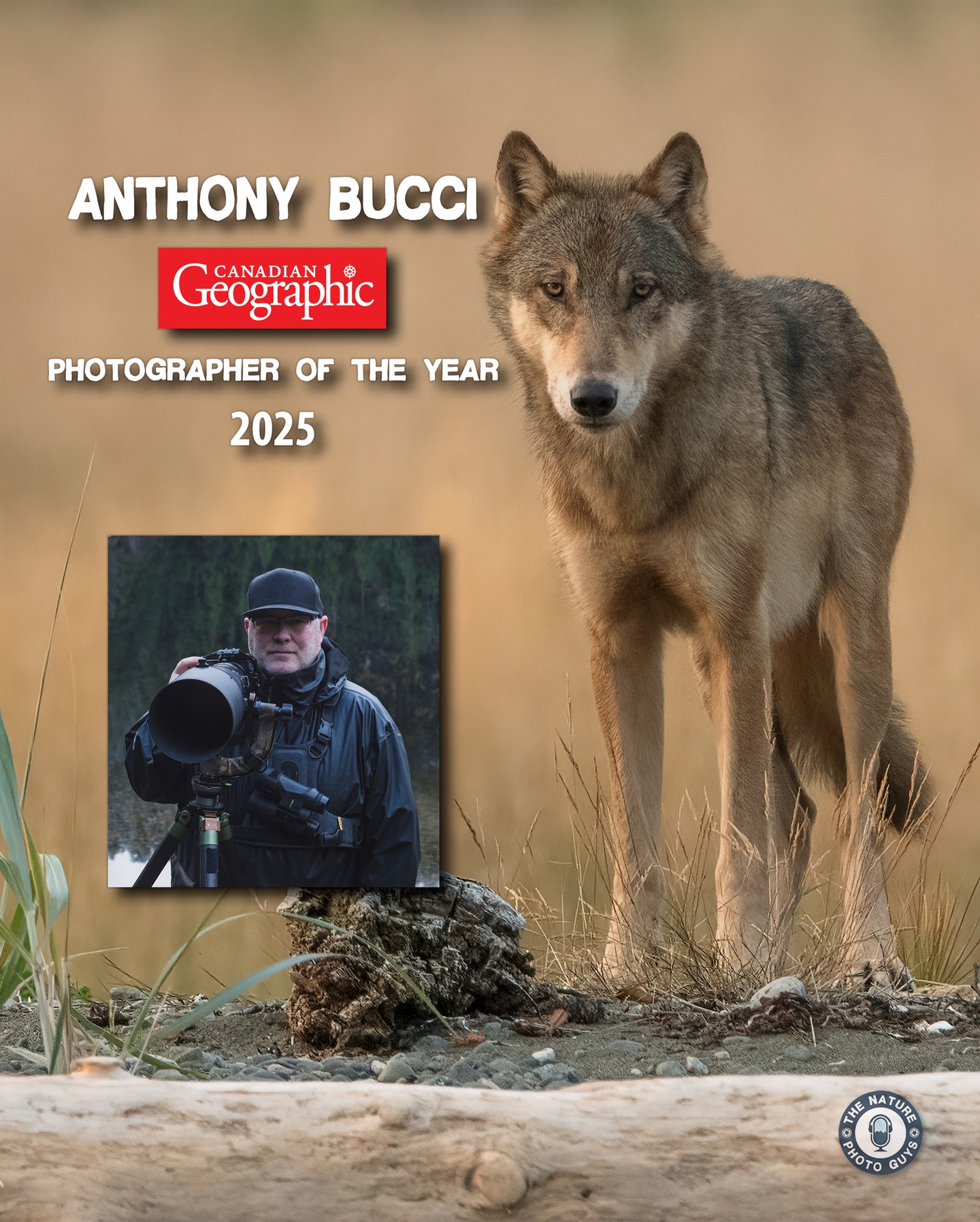 📷 NEW EPISODE 🎙️
Imagine trading industrial life for eleven years of tracking wildlife through the remote reaches of Vancouver Island. This dedication to the craft has culminated in Anthony Bucci being named the 2025 Canadian Geographic Photographer of the Year.
In this episode of The Nature Photo Guys, Joe and Chris sit down with Anthony to discuss the incredible journey he has spent more than a decade refining. We explore his unique focus on animal behaviour and marine life, along with his deep passion through his work as a private guide for marine photography tours around North Vancouver Island.
📺 Watch on YouTube: @TheNaturePhotoGuys
🎧 Listen on all major podcast platforms
#TheNaturePhotoGuys #CanadianGeographic #VancouverIsland #WildlifePhotography #MarineLife ExploreBC PhotographyPodcast AnimalBehaviour NaturePhotographer InsidePassage