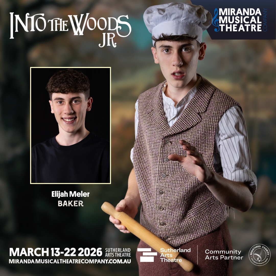 🌲 MEET THE CAST 🌲
Every journey begins with a wish… 🍞✨
🥖 The Baker – played by Elijah Meler
Kind-hearted but unsure of his place in the world, the Baker ventures into the woods alongside his wife to break a powerful curse and start the family they’ve always dreamed of. Along the way, he discovers courage, responsibility, and what it truly means to be a hero. 🌳💫
Elijah brings sincerity, humour, and heart to this central character as the Baker’s journey connects all the stories woven into the woods.
📸 @grantlesliephotography
𝑰𝒏𝒕𝒐 𝑻𝒉𝒆 𝑾𝒐𝒐𝒅𝒔 𝑱𝑹
13-22 March, 2026
The Sutherland Arts Theatre
🎟️ Link in bio!
#IntoTheWoodsJR #MeetTheCast #TheBaker #CommunityTheatre #MirandaMusicalTheatreCompany 🌲✨