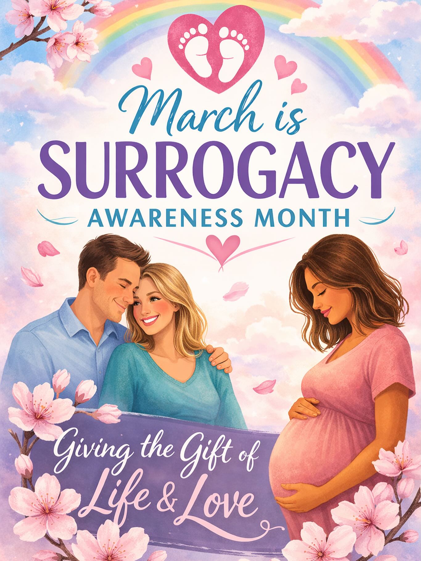 Hello March! Did you know that it’s Surrogacy Awareness month? All month long we will be posting cool facts surrounding surrogacy 🫶🏻