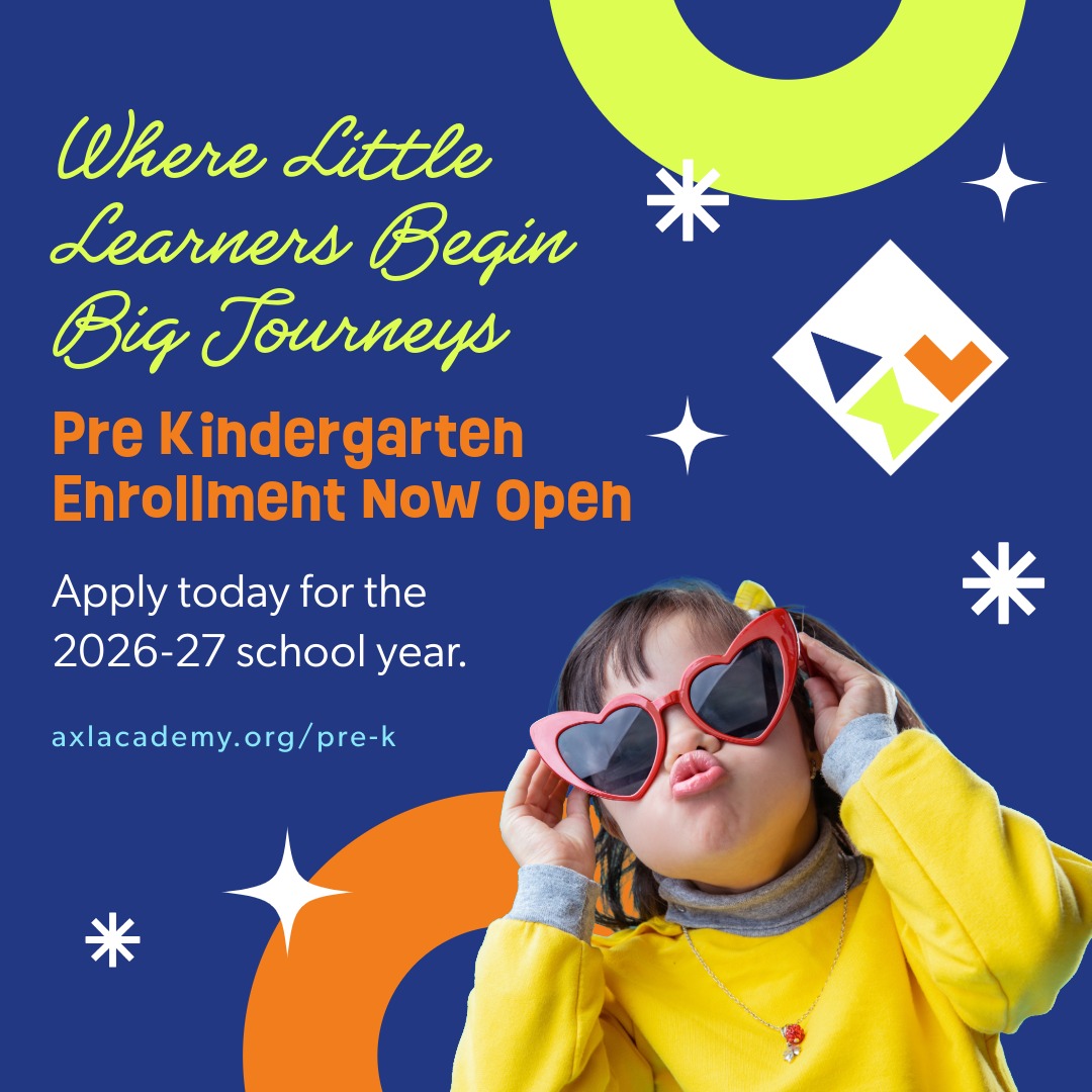 Preschool Enrollment is Open at AXL Academy
Give your child a strong start in a nurturing, high quality learning environment. AXL’s Pre Kindergarten program partners with the Aurora Public Schools Early Childhood Education Department and follows AXL’s school calendar and programming.
We offer enrollment through UPK and CCCAP. Families must first qualify for UPK and complete an application on our website for the current school year. Qualified families receive tuition free half day Pre K Monday, Tuesday, Thursday, and Friday.
Morning session is 8 am to 11 am. Afternoon session is 12 pm to 3 pm. There is no Pre K on Wednesdays.
Students must turn 4 on or before October 1 of the school year they plan to enroll. Each session is capped at 15 scholars to ensure a supportive and engaging classroom experience. Our Pre K leader is a licensed ECE Director and bilingual.
Spots are limited and fill quickly. Contact our main office at 303 377 0758 or email kaarem.castellanos@axlacademy.org
for more information.