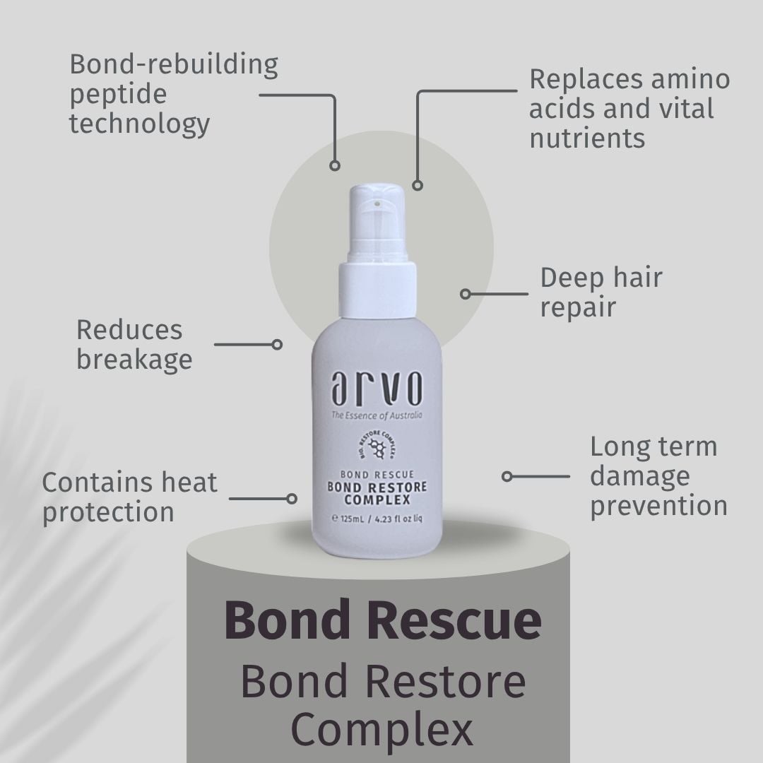 Bond Rescue Bond Restore Complex helps rebuild bonds, replace essential nutrients and protect hair from future damage.
For stronger, healthier looking hair. 😊
#arvohaircare #repairhair #protecthair #damagedhair #veganhaircare