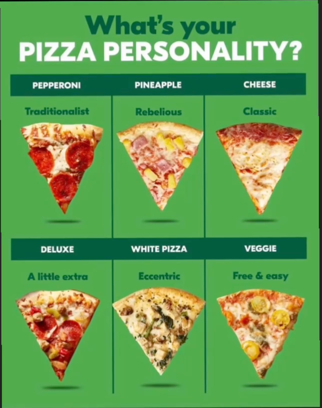 🍕 What’s Your Pizza Personality?
Are you a Traditionalist, a Rebel, or maybe a little extra? 😏
There’s a slice for every everyone!
So tell us…
👇 Which one are YOU?
Pepperoni, Pineapple, Cheese, Deluxe, White, or Veggie?
Tag your friends and see if their pizza personality matches yours!
(And yes… we might judge you if you pick pineapple 😉… just kidding… or are we? 😄)
Come experience your pizza personality in real life at Maurizio’s Pizzeria & Lounge in Parry Sound. Where every slice brings people together. ❤️
#PizzaPersonality #PizzaLife #MauriziosPizzeria #SoulFuel #ParrySoundEats WoodFiredPizza FoodieFun ItalianVibes CommunityThroughFood
