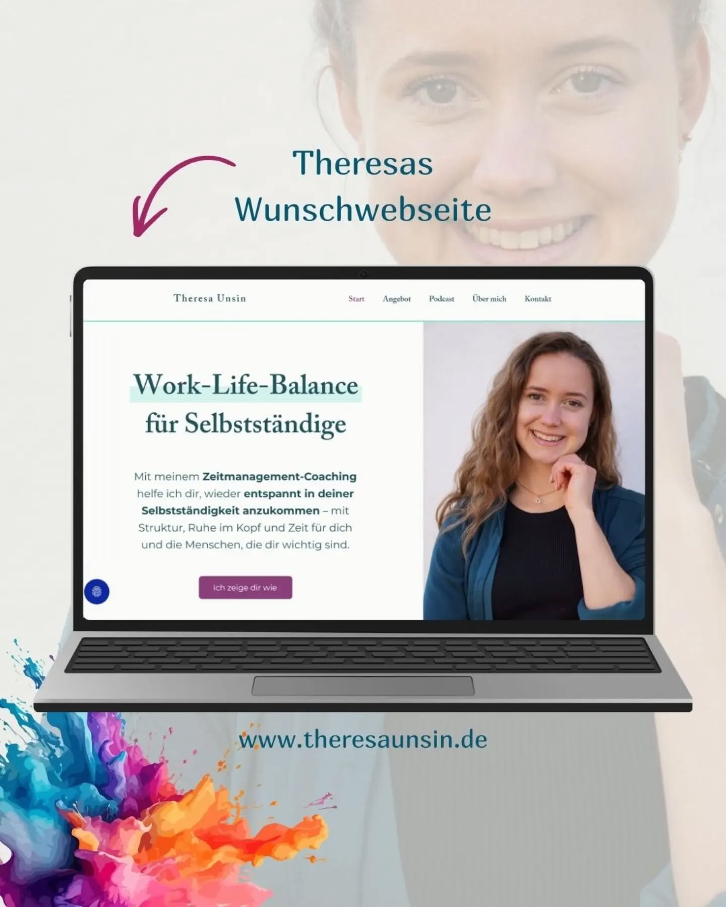 Die nächste Wunschwebseite geht an den Start und das Feedback der lieben @theresa.unsin hätte nicht schöner sein können.
Danke dir für das schöne Projekt und dein Vertrauen liebe Theresa. 🙏🏻