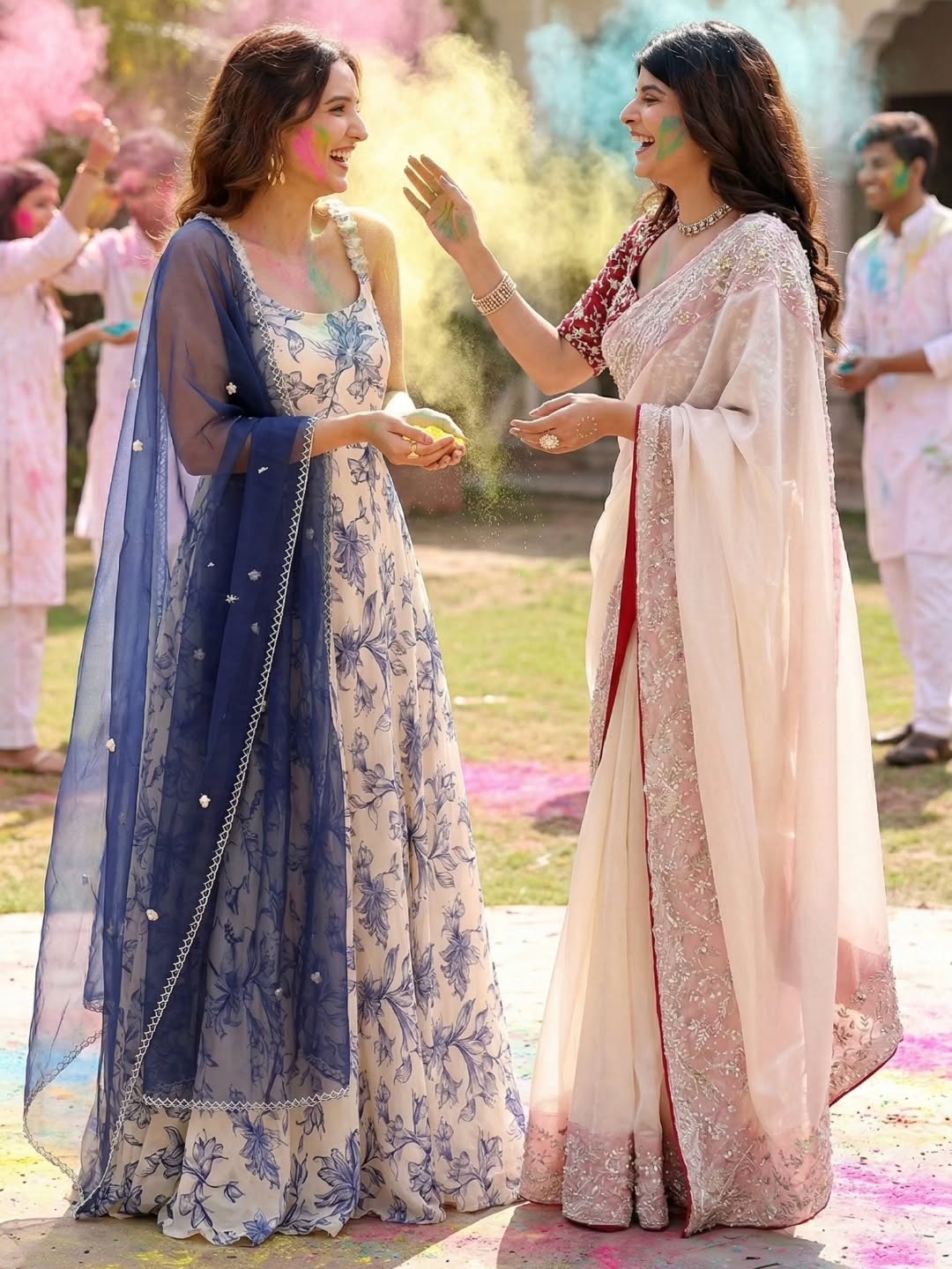 Festive hues and designer views – Holi with Namita Sharma Label 🌺✨