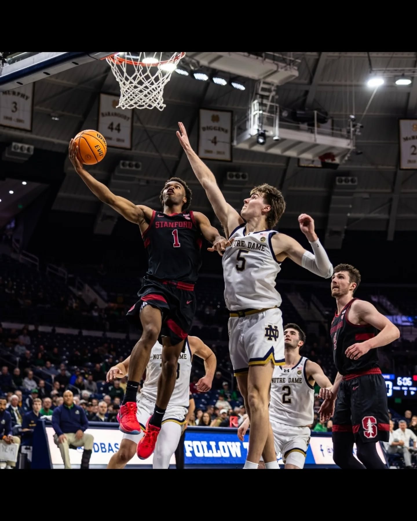 Stanford's offense, led by Okorie and Dent-Smith, holds off late comeback by the Irish. Read more about this and other national sports stories at @fourpointzerosports
#ncaabasketball #collegebasketball