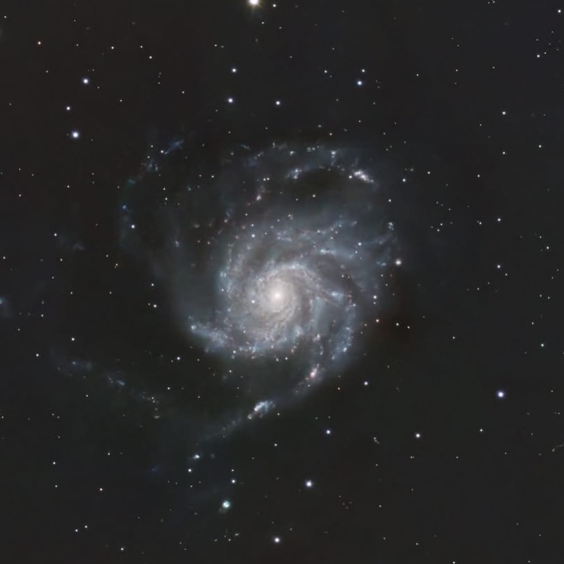 First time out with the telescope this year 😳 Almost forgotten how to do any processing…. M 101 Pinwheel Galaxy 21-25 million light years away #astrophotography