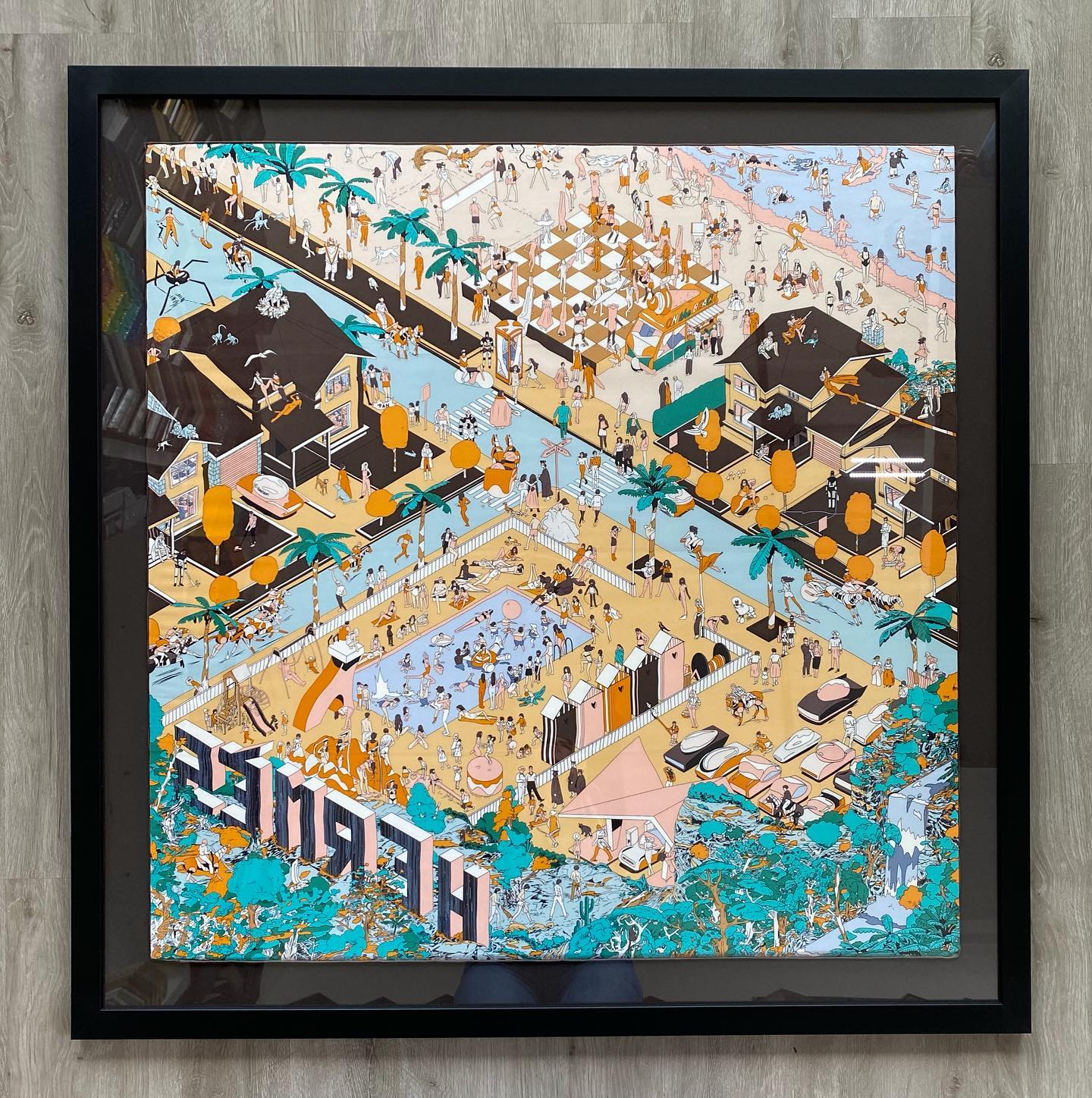 How cool is this silk scarf? Lots of fun details all over. We love it. Giving Miami vibes 🏝 and we are so happy with the outcome. Simple matte black frame with brown mat.
What do you think? 🤔
.
#framing #miamiframing #frameshop #larsonjuhl #customframing #scarfframing #silkscarf #framinglife #miamiframer
