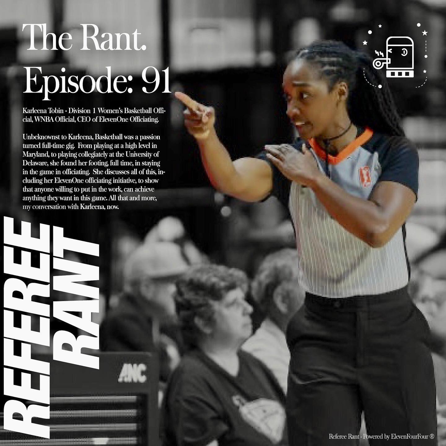 A special thank you to @refereerant for providing a positive platform to allow interactions with officials. His works promotes the game and hopefully provides inspiration to others! .
.
Episode 91, The Rant: @kleena - Division 1 Women’s Basketball Official, @wnba Official, CEO of @eleveoneofficiaitng.
Unbeknownst to @kleena, Basketball was a passion turned full-time gig. From playing at a high level in Maryland, to playing collegiately @delawarewbb, she found her footing, full time, in staying in the game in officiating. She discusses all of this, including her @elevenoneofficiating initiative, to show that anyone willing to put in the work, can achieve anything they want in this game. All that and more, my conversation with @kleena, now. #refereerant #therant @refereerant
Link is in my bio!
#elevenoneofficiating #referee #basketballofficiating #basketball #refereetraining #refereetrainingprogram #refereetrainingcamp #refereelife #referees #basketballofficials #basketballrefereelife #basketballislife🏀 #basketballneverstops #basketball #nbagleague #gleaguereferee #wnba #wnbareferees