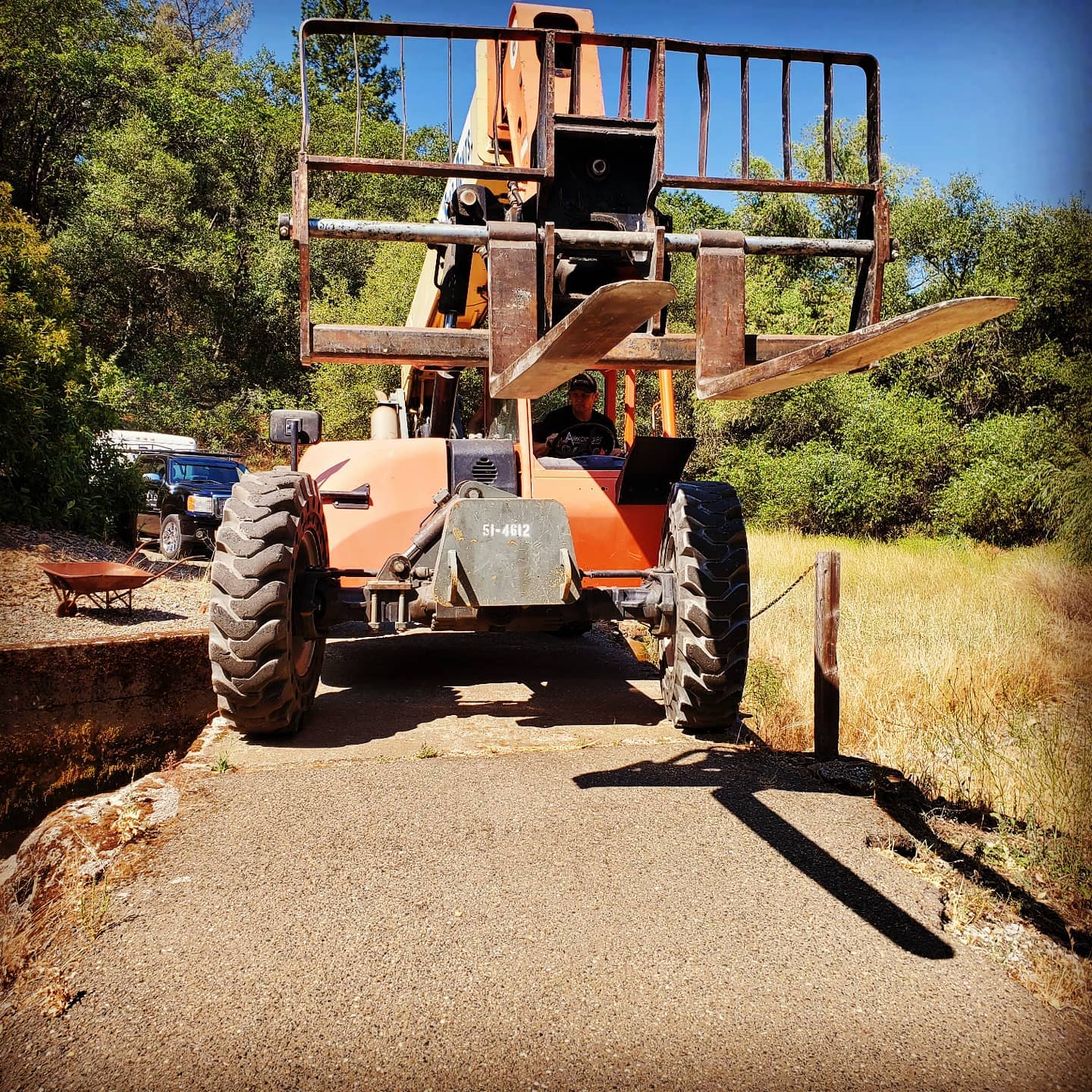 Tight bridge - think skinny...
Can't get a crane, no problem... Have power lines right in the way, we got this...
We took an impossible job and turned it to a finished project and a happy customer.
Thanks #allstarrents and #mastercool .