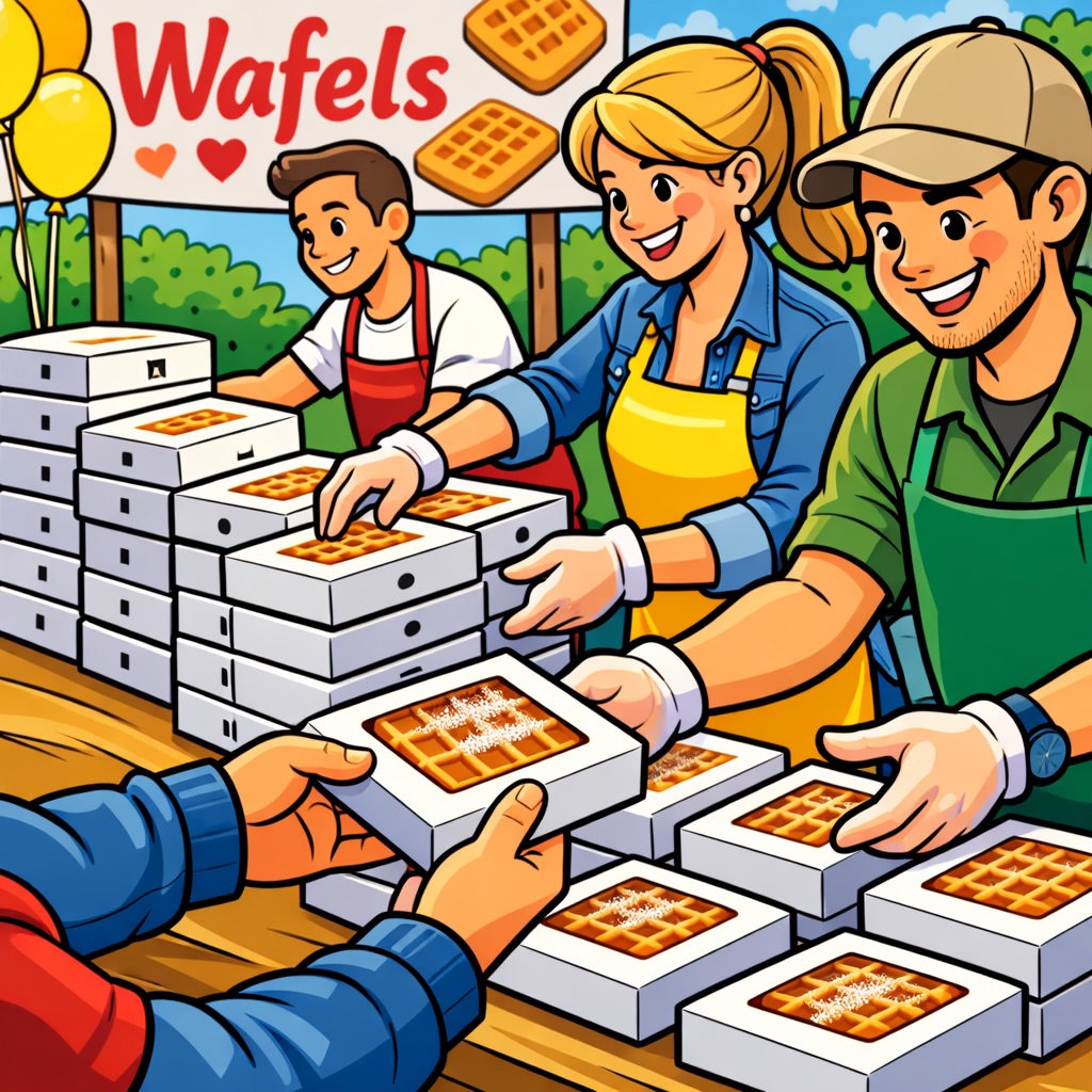 🧇 Helpende handen gezocht! 🙌
Nu zondag delen we onze heerlijke wafels uit en we kunnen nog wat hulp gebruiken bij het klaarzetten van de bestellingen.
📅 Zondag
⏰ 10:30 – 12:30
⏳ Ook als je maar een uurtje kan helpen, ben je meer dan welkom!
Wie wil een handje toesteken? Laat het ons even weten! 💛