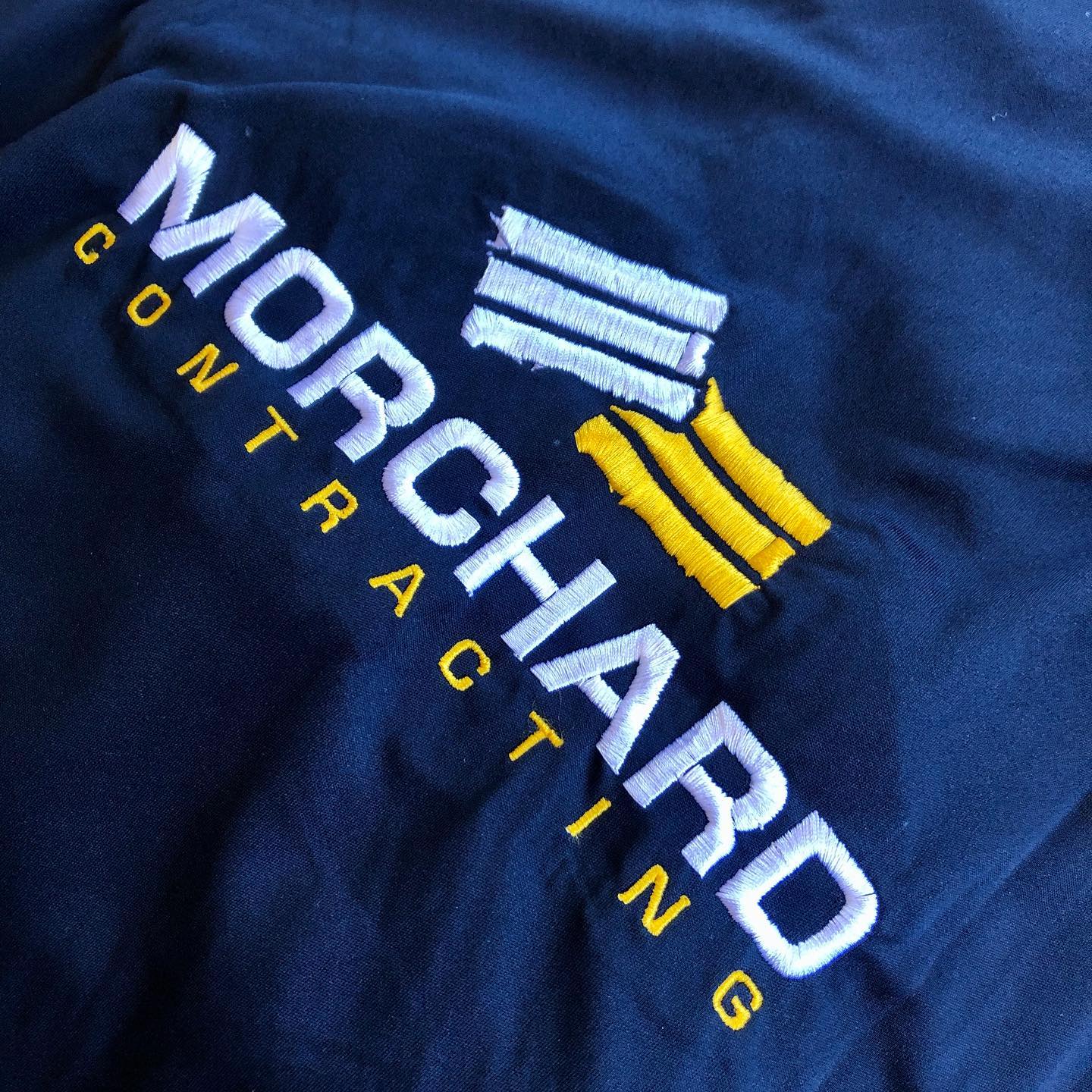 We love a bit of embroidery 🧵👕
.
.
.
.
#logo #logodesign #brand #brandidentity #apparel #clothing #clothingdesign #embroidery #stitch #sew #morchardcontracting #darfield #christchurch #graphicdesign #graphicdesignwanaka #wanaka #wanakadesign #threethirds #threethirdsdesign @threethirdsdesign