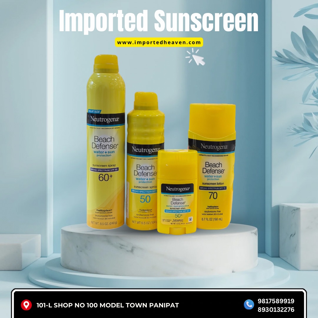 Stay protected the easy way ☀️
Neutrogena Sunscreen Stick & Spray now available at Impressions by Imported Heaven. Lightweight, convenient, and perfect for everyday sun protection
📍Model Town Panipat
🔗 importedheaven.com
#importedheaven #impressions #panipat #sunscreen #instagram