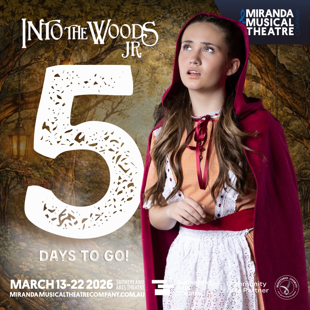🌲 5 DAYS TO GO 🌲
The countdown is almost over — in just five days we’ll be heading Into the Woods.
With fairy tales colliding, wishes waiting to be granted, and plenty of adventure along the way, opening night is just around the corner.
📸 @grantlesliephotography
𝑰𝒏𝒕𝒐 𝑻𝒉𝒆 𝑾𝒐𝒐𝒅𝒔 𝑱𝑹
13-22 March, 2026
The Sutherland Arts Theatre
🎟️ Link in bio!