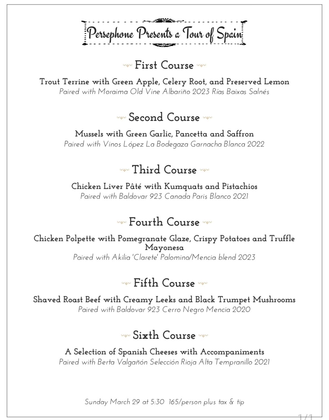 🍷Join us for a special dinner inspired by the wines of Spain!🍷
Enjoy a six course prix fixe menu paired with a handpicked selection of Spanish wines. Sean Norton of @porquenoselections Spanish wine Imports will be in attendance to help guide us through the tasting.🥂
Tickets available on our bio
#FarmToTable #aptosdining #supportlocalbusinesses #spanishwine