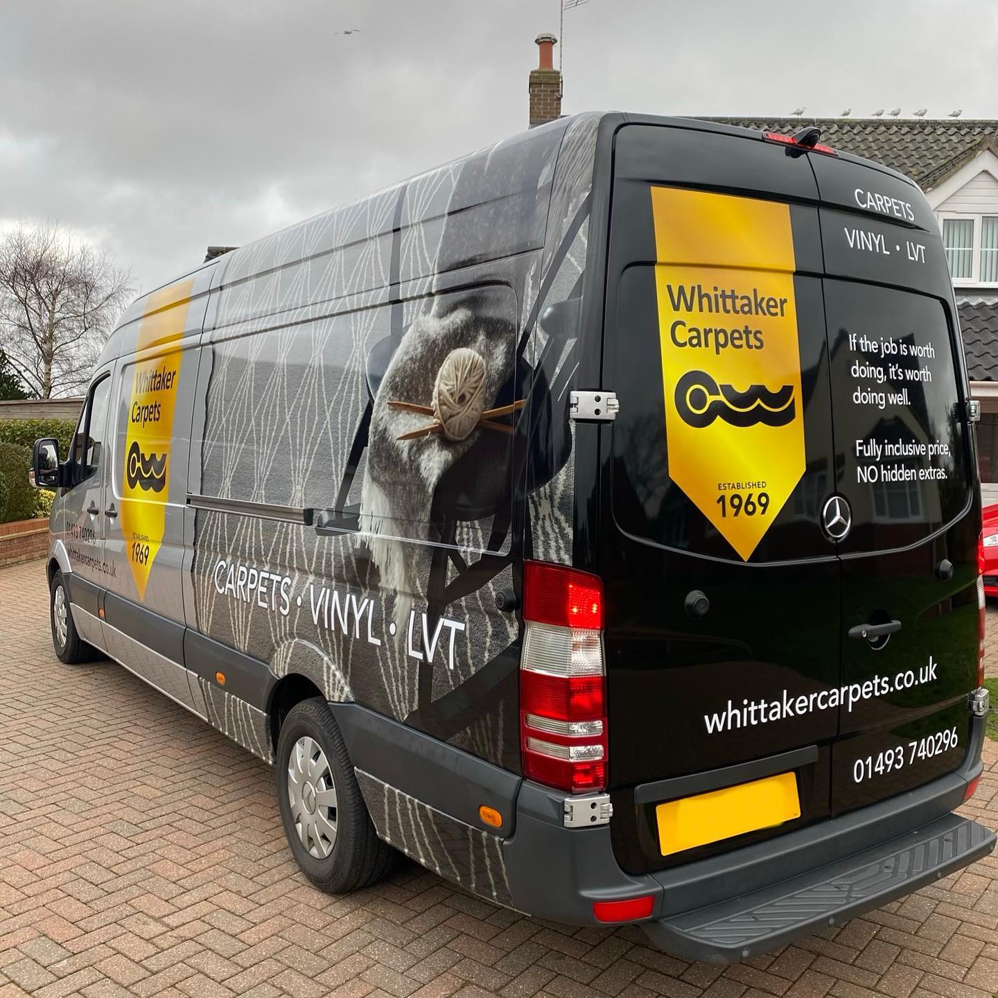 Just been to collect the first van from @gsignltd with its new wrap!
Really pleased with it, can’t wait for the next one! 📸
#vehiclewraps #signwriting #advertisement #carpets #vinyl #lvt #norwich #norfolk