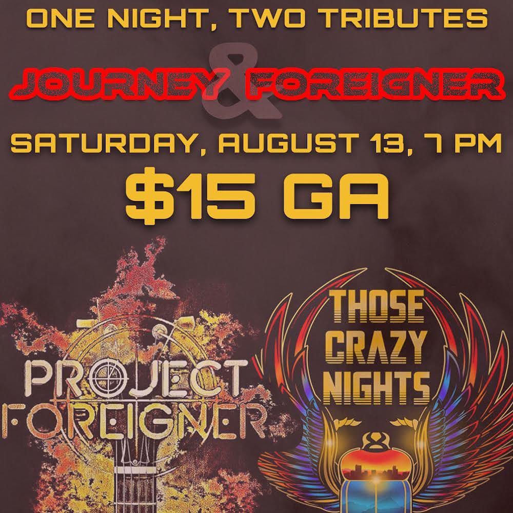 Tickets now on sale at brightonarmory.org! Join us August 13 for "Those Crazy Nights" and "Project Foreigner." These amazing bands will recreate the analog magic you grew up on through classic songs by rock legends, Journey and Foreigner. #classicrock #journey #foreigner #concert #brighton #tribute