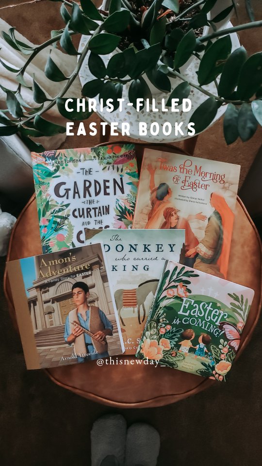 ✨ I'm super picky ⤵️
Easter is one of my favorite holidays and I love Easter books almost as much as I adore Christmas books. 💕
I'm super picky when it comes to which Easter books I choose to have on our shelves because they need to be Christ-filled from beginning to end. 🥰
➡️ Comment "Easter" for a free list of these favorites plus more!
🫶🏽 Books Featured:
🌸 Easter is Coming by Tama Fortner and @bhpub
🌸 The Garden, the Curtain, and the Cross by Carl Laferton and @thegoodbookcompanyusa
🌸 The Easter Lamb by John Greco and @zonderkidz
🌸 The Good News of Easter by @rousseauxbrasseur
and @harvesthousepublishers
🌸 Journey With Jesus by Ann Ingalls and @paracletebooksforkids
🌸 The Donkey Who Carried the King by R.C. Sproul
🌸 Twas the Morning of Easter by @glenysnellist
and @zonderkidz
🌸 The Tale of Three Trees by Angela Hunt
👋🏽 Check out my #livingbooklegacy book group friends and they're Easter posts:
@agoodbookhunt
@thisnewday_
@brittsbookbin
@treasuredhourbooks
@letthemlovelearning
@moraviapress
.
.
#easterbooks #booksforeaster #easterpicturebooks