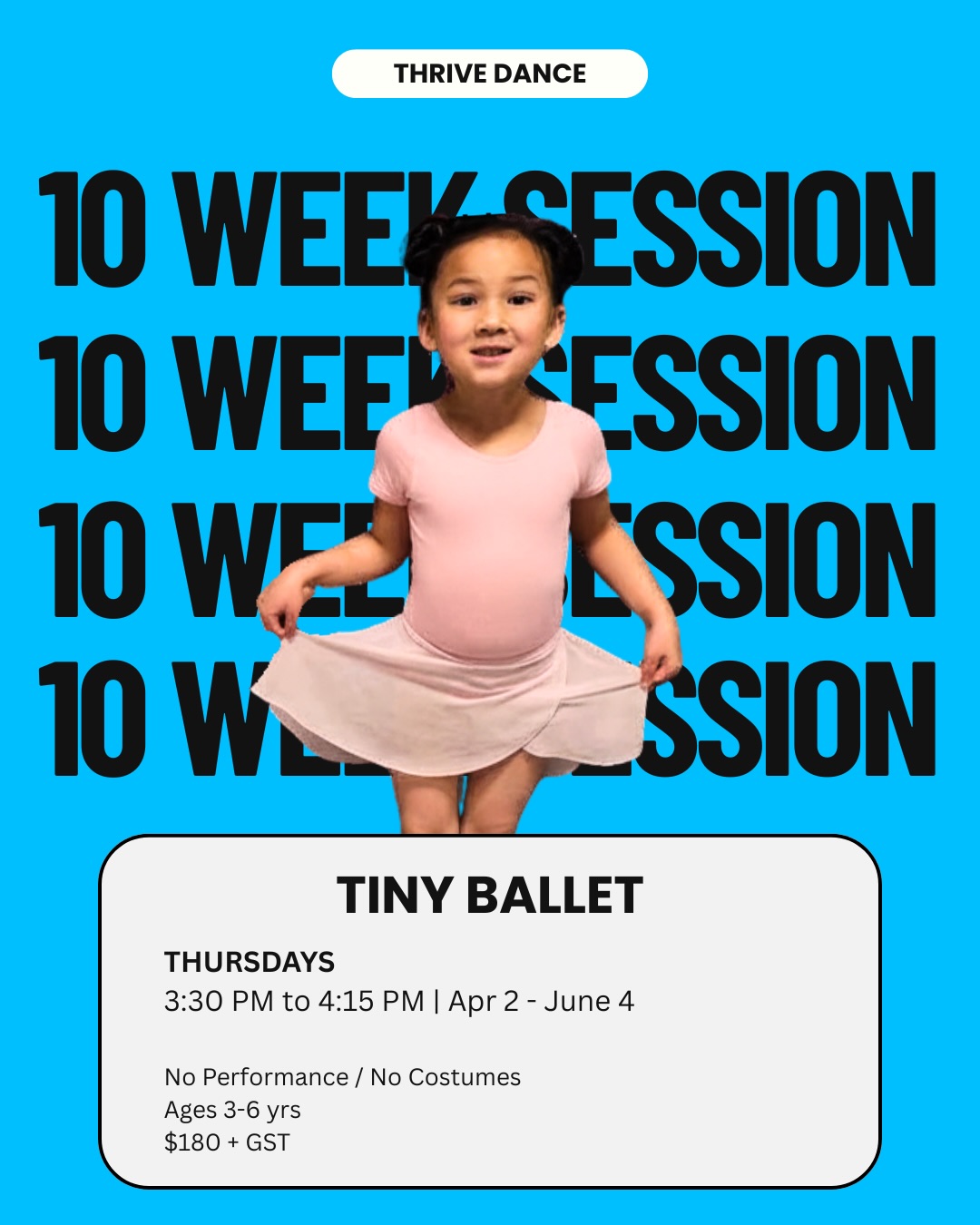 📣You’re not too late to try dance this spring!
Our 🌸 Spring Sessions 🌸 begin after Spring Break and are a wonderful chance for children to explore movement in a short-term, relaxed program. With no performances or costumes required, it’s the perfect introduction for little ones.
Email us!