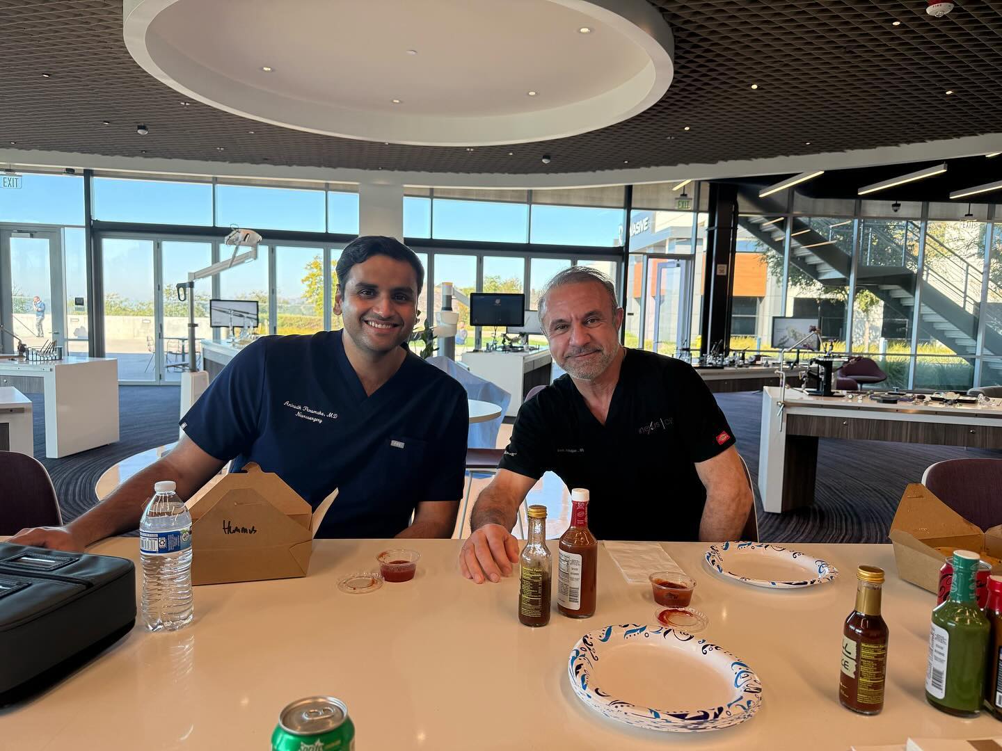 Dr. Khajavi was in San Diego last week working with NuVasive, the spine company that began the minimally invasive spine fusion revolution. He was there to work with Dr. Penumaka, a superb young spine surgeon doing his fellowship training at Brown. Dr. Khajavi enjoyed sharing his 20+ year experience with the XLIF procedure, as well as visiting with old friends.
#georgiaspine #spinehealth #nuvasive #spine #doctorsofinstagram #spinestretch