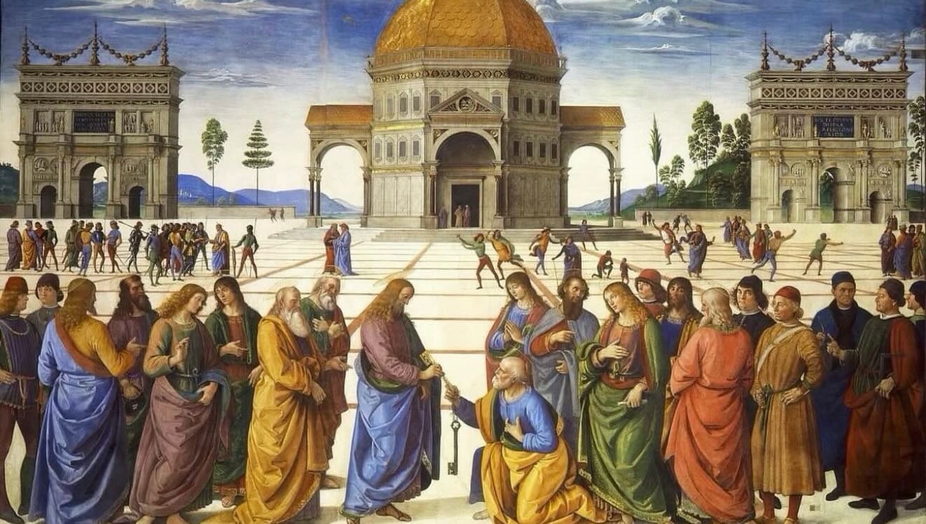 Lecture de l’Évangile pour le douzième dimanche d’hiver
Ieshu se rendit avec ses disciples dans les environs de Césarée de Philippe, et, tout en marchant, il leur demanda : « Que dit-on de moi ? Les uns répondirent que tu es Jean-Baptiste, d’autres que tu es Élie, d’autres que tu es Jérémie, ou encore que tu es l’un des prophètes d’autrefois revenu à la vie. Il leur demanda : « Et vous, qui dites-vous que je suis ? Simon Pierre leur répondit : « Tu es le Christ de Dieu : « Tu es le Christ de Dieu », mais il leur recommanda de ne le dire à personne.
Image : « Les clés du ciel, Pietro Perugino, 1481.
#eglisegnostique #eglisegnostiqueapostolique #gnostique