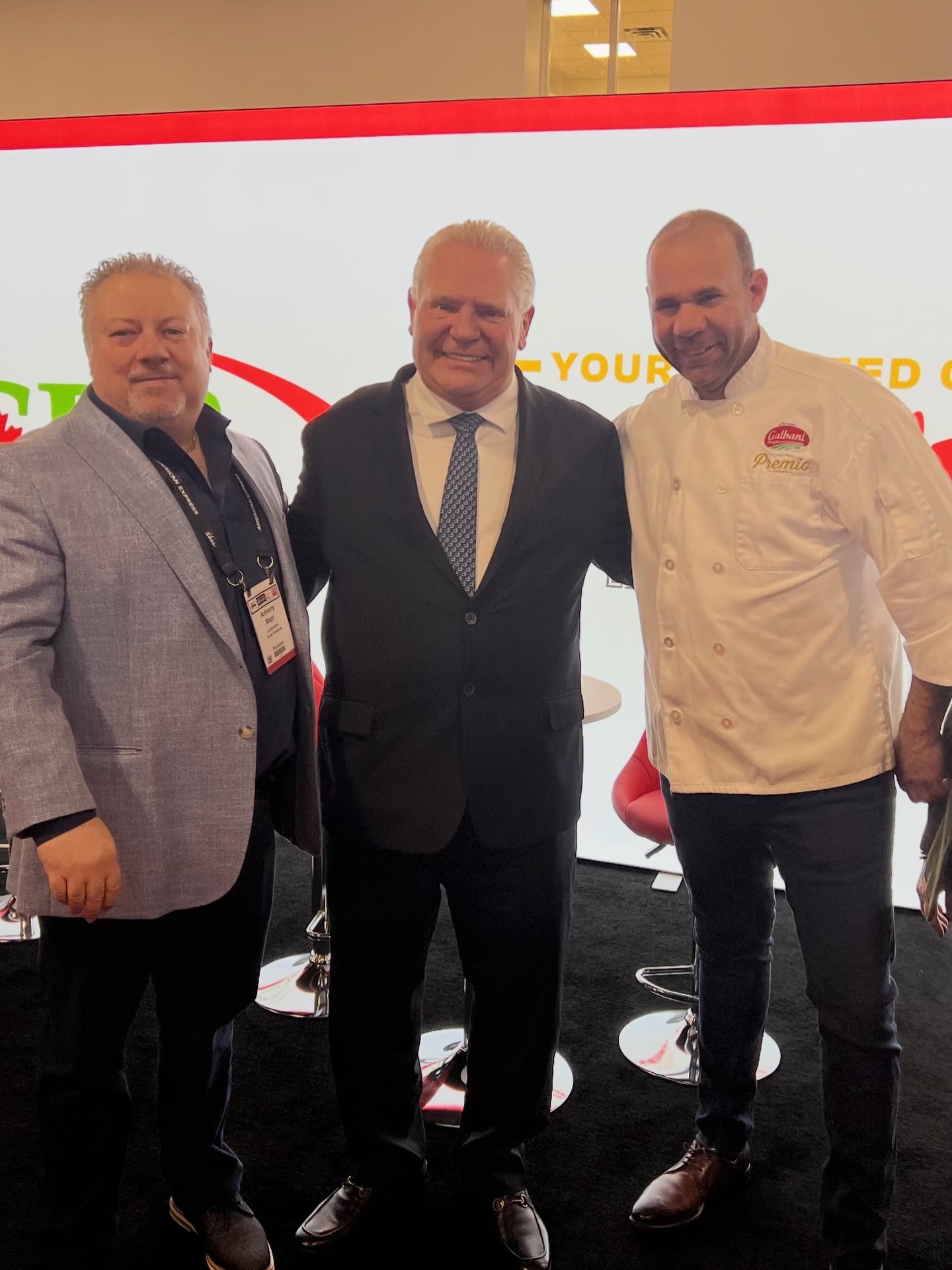 What an incredible moment at the RC Show in Toronto! 🇨🇦🍕
Chef Maurizio had the honour of connecting with Premier Doug Ford alongside Anthony from Continental Foods while representing amazing partners like Galbani and Lactalis Canada.
Events like this remind us how powerful food can be in bringing people together — from chefs and entrepreneurs to community leaders.
Chef Maurizio was busy all day doing what he loves most… making pizza, sharing passion, and celebrating great ingredients. 🔥🍕
Thank you to everyone who stopped by the booth to watch the pizza magic happen!
The energy, the conversations, and the love for food were truly inspiring.
Grazie to our partners and to the RC Show for such an incredible event! 🙏🇮🇹
#RCShow #ChefMaurizio #PizzaLife #OntarioProud #Galbani LactalisCanada ContinentalFoods PizzaChef FoodIndustry TorontoEats SupportLocal PizzaPassion MadeWithLove 🍕🔥