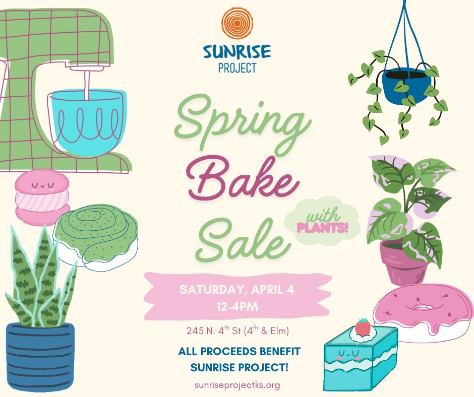 Mark your calendars for our Spring Bake Sale which will feature homemade baked goods, Sunrise granola, coffee, tea and plants!!! Plants are courtesy of our friends at @junglehousegoods ❣️
April 4, 12-4pm at Sunrise Project. Cash, checks, Venmo, PayPal and cards accepted. All proceeds go straight to the programs you love: meals, cafés, youth programming, garden and orchard. ☀️
Wanna bake for us? Link in bio 🥰!!