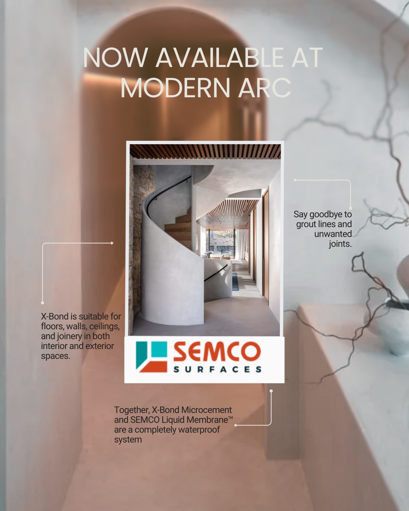 Introducing @semcosurfaces a premium micro cement system now available at @modernarc.build in Brantford, Ontario.
Create seamless decorative walls, floors, and architectural surfaces with a modern concrete aesthetic that works beautifully in residential and commercial spaces.
The @semco_canada now available for purchase and order through Modern Arc.
Visit our website for details or contact us to learn more.
#MicroCement #DecorativeConcrete #ModernWalls #ArchitecturalFinishes #ConcreteDesign