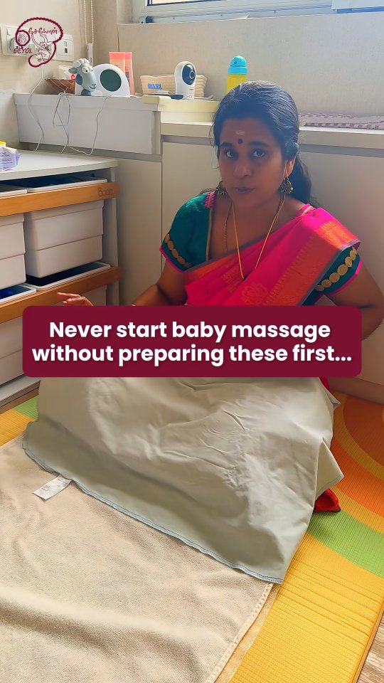 A calm and organised setup helps baby massage go smoothly.
Before starting, prepare the essential items within reach — tissues, massage oil, and a stable bowl for easy use during the session.
Small preparation steps make the massage more comfortable for both caregiver and baby.
Save this for baby massage time.
#babymassage #newborncare #babycaretips #infantmassage #parentingtips SEYOL