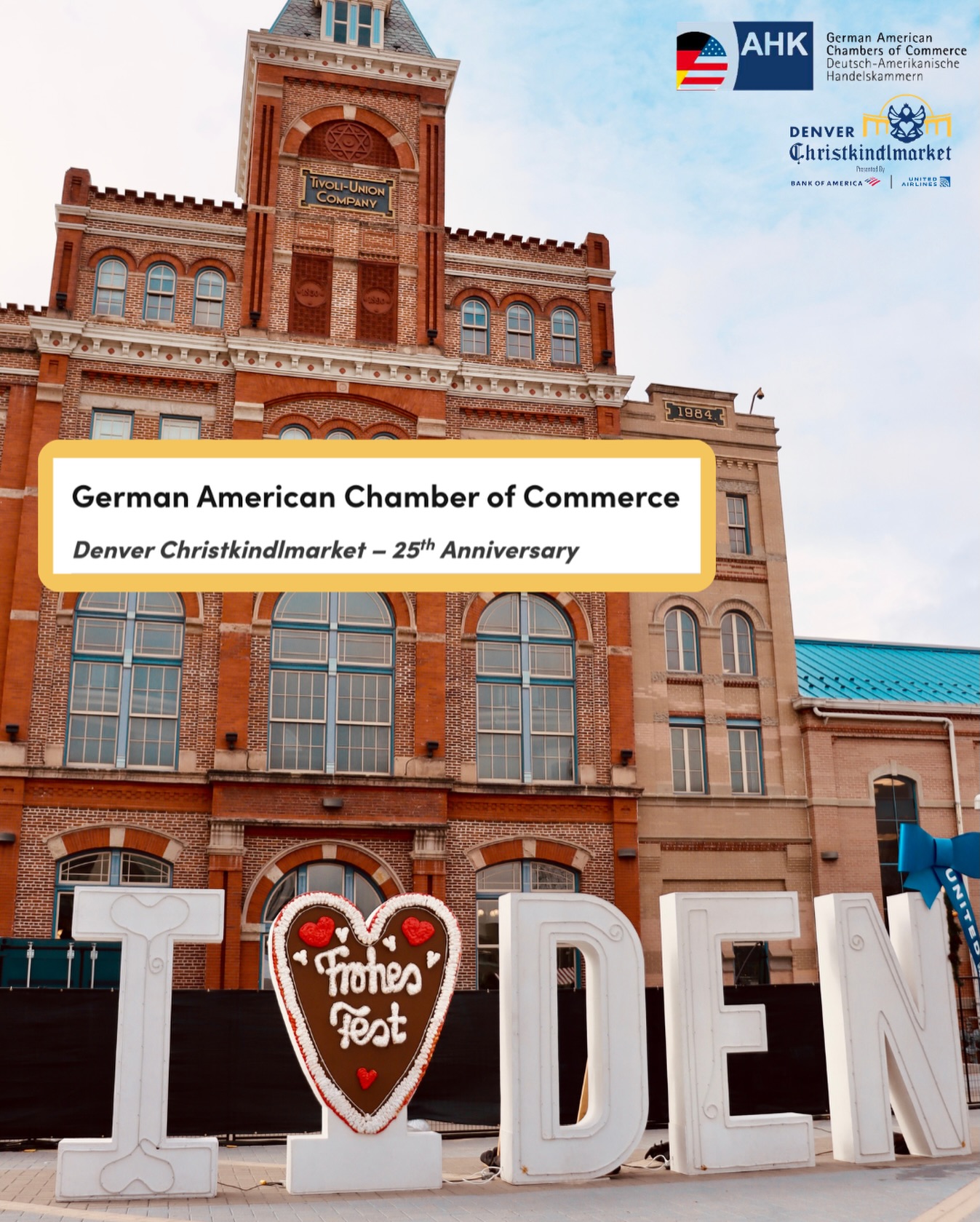 A sparkling milestone for our 25th year! ✨
We are incredibly honored to share that the Denver Christkindlmarket has received the 2025 Tourism Star Award from @visitdenver! 🏆
This award celebrates organizations that help make Denver a world-class destination, and we couldn’t have done it without YOU - our wonderful visitors, local artists, and dedicated vendors. Thank you for making the Market a part of your holiday traditions for over a quarter-century.
Prost to our amazing community!!! 🥨🍻