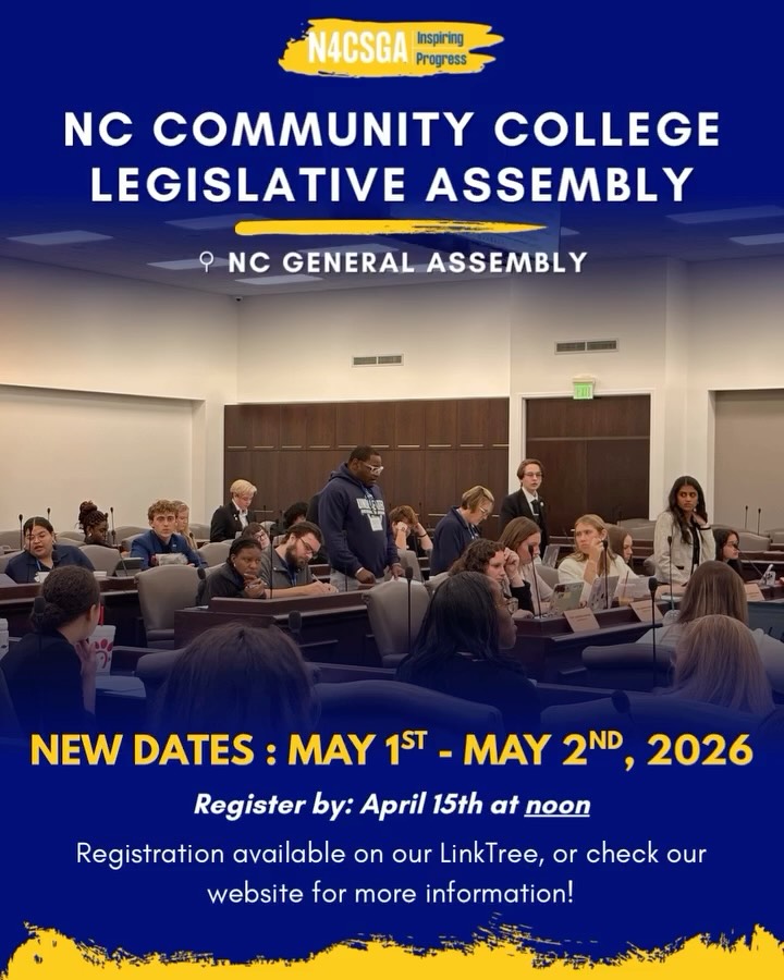 CCLA has been rescheduled to May 1–2! 📅
Registration is now open and will remain available until April 15 at 12:00 PM. Don’t miss your chance to join student leaders from across the state for an inspiring leadership experience, meaningful discussions, and opportunities to grow your impact.
Be sure to secure your spot before the deadline!
#N4CSGA #Great58 #StudentGovernment #EmpoweringVoices #InvestinginChange