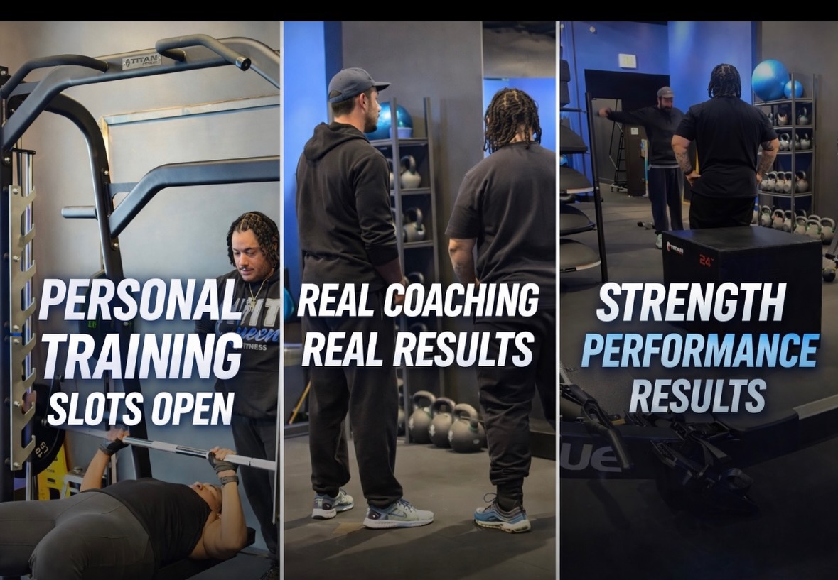 NEW PERSONAL TRAINING SLOTS NOW OPEN
Ready to get stronger, move better, and see real results?
This is your sign to start.
✔ Strength Training
✔ Conditioning
✔ Form correction
✔ Injury Prevention
Limited spots available.
Book your session on the website or app: www.hiitqueenfitness.com