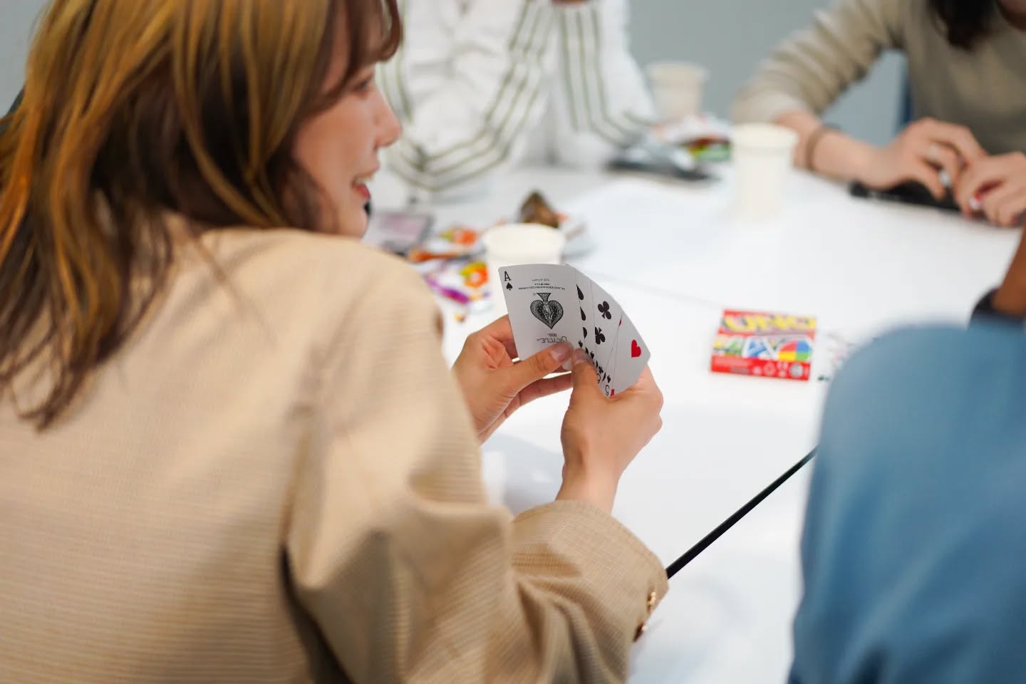 Throwback to last Tuesday's fun-filled game session! 🤩 It was amazing to see our students engaging, interacting, and improving their English skills through board games like Werewolf, Jenga, Uno, Muffin Time, and classic playing cards. 🃏✨
If you missed out, no worries! Get ready for more fun next week with another game session! 🎲
Here are the details 👇
🗓️ Date: Monday, 15/04/2024
⏳ Time: 4:30 pm
📍 Location: Level 4, Lecture Room (4.04/4.05)
We can't wait to see you there! ☺️
#CardGames #CampusEvent #FunTimes #GameOn #Werewolf #Jenga #UNO #MuffinTime #BoardGames #StudentLife #CampusLife #MelbourneCampus #Melbourne #Australia #UniversalEnglish #UniversalLearningGroup