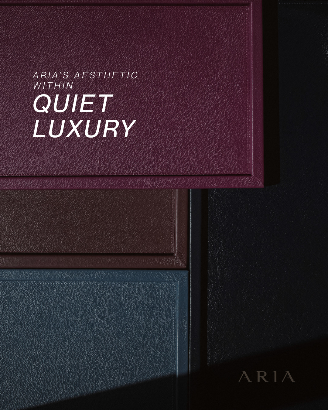 The Quiet Luxury we believe in is not absence, it is intention.
It is choosing materials that speak softly, processes that respect time, and pieces that integrate naturally into everyday life.
Aria’s aesthetic emerges from this place, where form, function, and silence create a presence that does not need explanation.
Luxury that is felt.
Not announced.
#LeatherDesign #AuthenticLeather #InteriorDesign #LeatherGoods #ArtInLeather