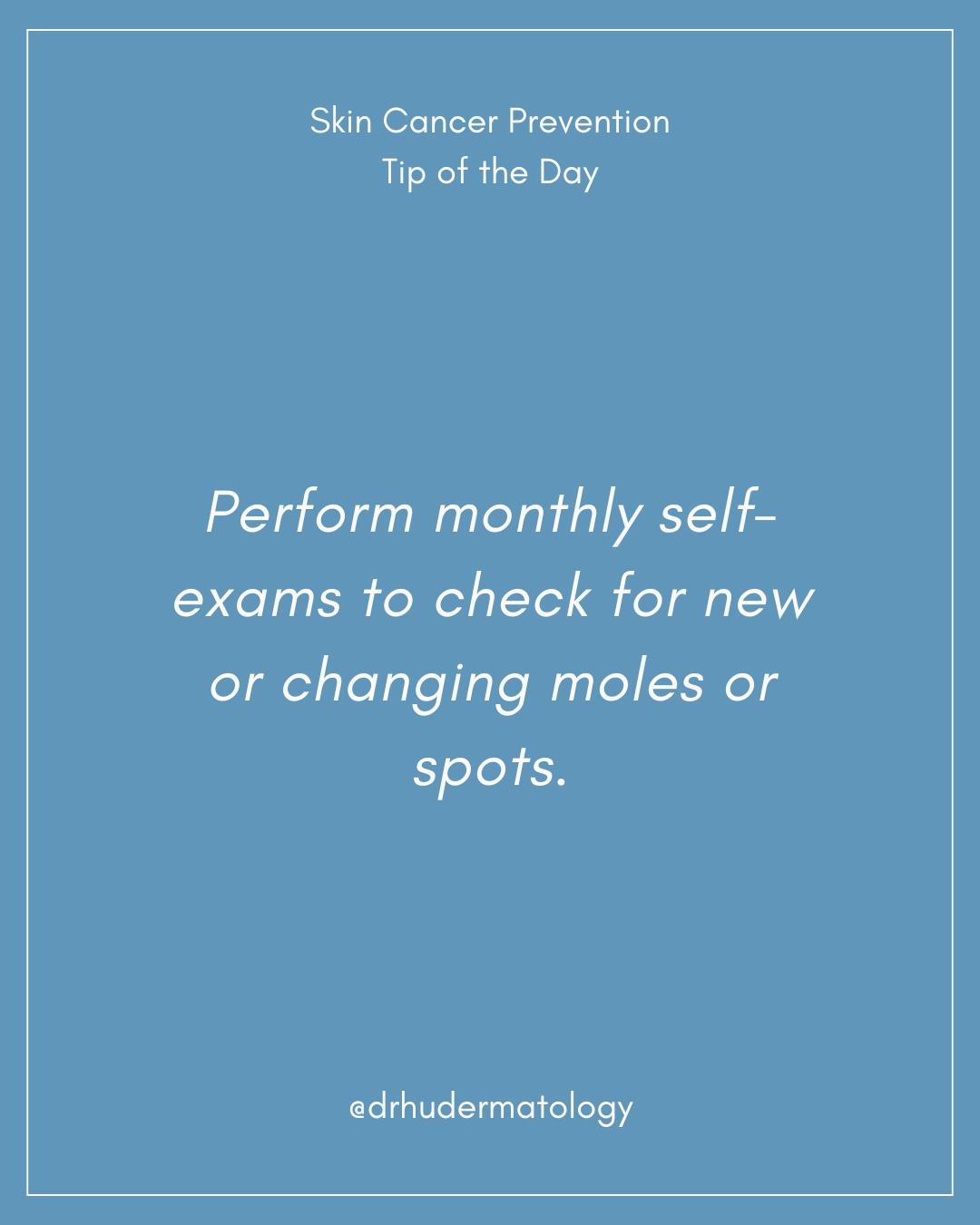 Skin Cancer Prevention Tip of the Day 💡
Perform monthly self-exams to check for new or changing moles or spots.
Protecting your skin doesn’t have to be complicated! Small daily habits make a big difference over time.
Save this post to come back to later 📌
Share with someone who needs this reminder 🤍
Follow for more tips!
📞 Call: 520-382-3330
➤ Visit: 2732 N. Alvernon Way Tucson, AZ 85712