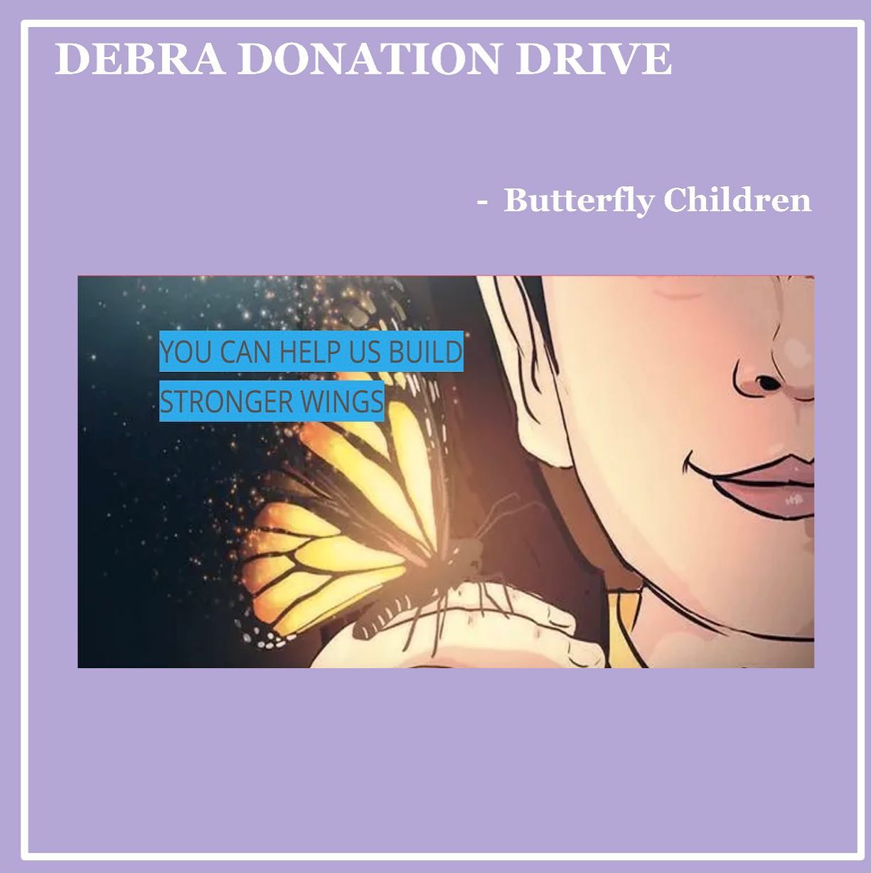 DEBRA Donation Drive π¦ Join us to show your support for the Epidermolysis Bullosa (EB) Community in Singapore! Your donations will greatly contribute to the EB community. Furthermore, we have prepared attractive tokens of appreciations for you! π Link in Bio and here ! https://docs.google.com/forms/d/1KwCzzwqc5dV-2c_-muDHAJBG03sN8dl7KuK3Ugmb6wg/edit